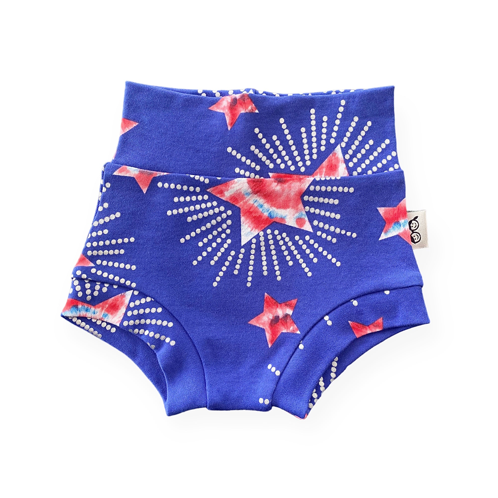 Patriotic Tie Dye Star on Blue Summer Lounge Set