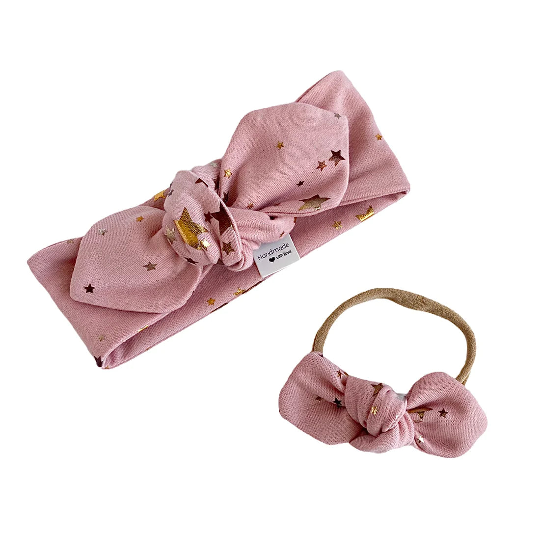 Foil Stars on Blush Headbands