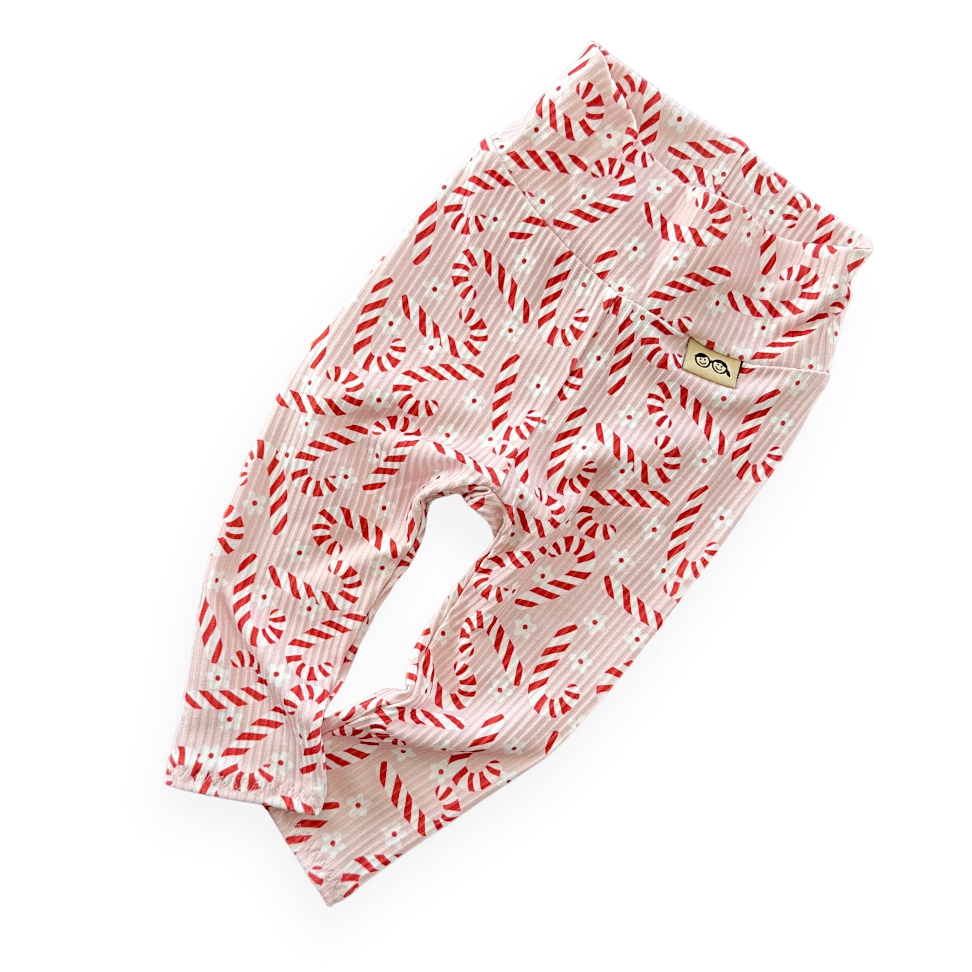 Pink Candy Canes Leggings