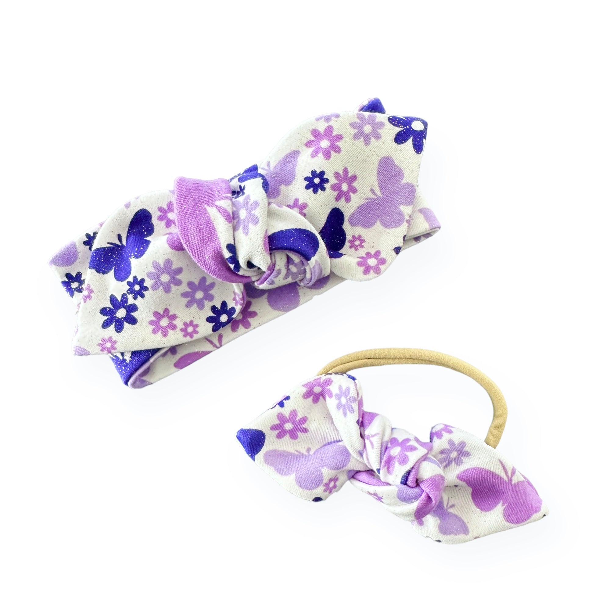 Purple Butterflies Headbands
