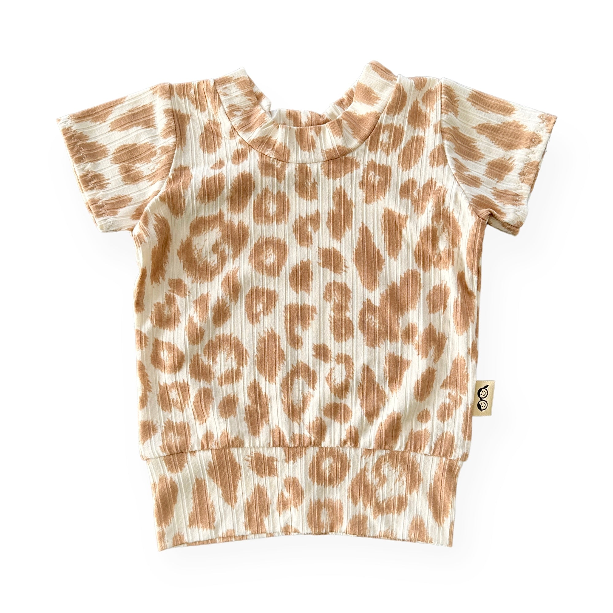 Taupe Cream Leopard Summer Lounge Set