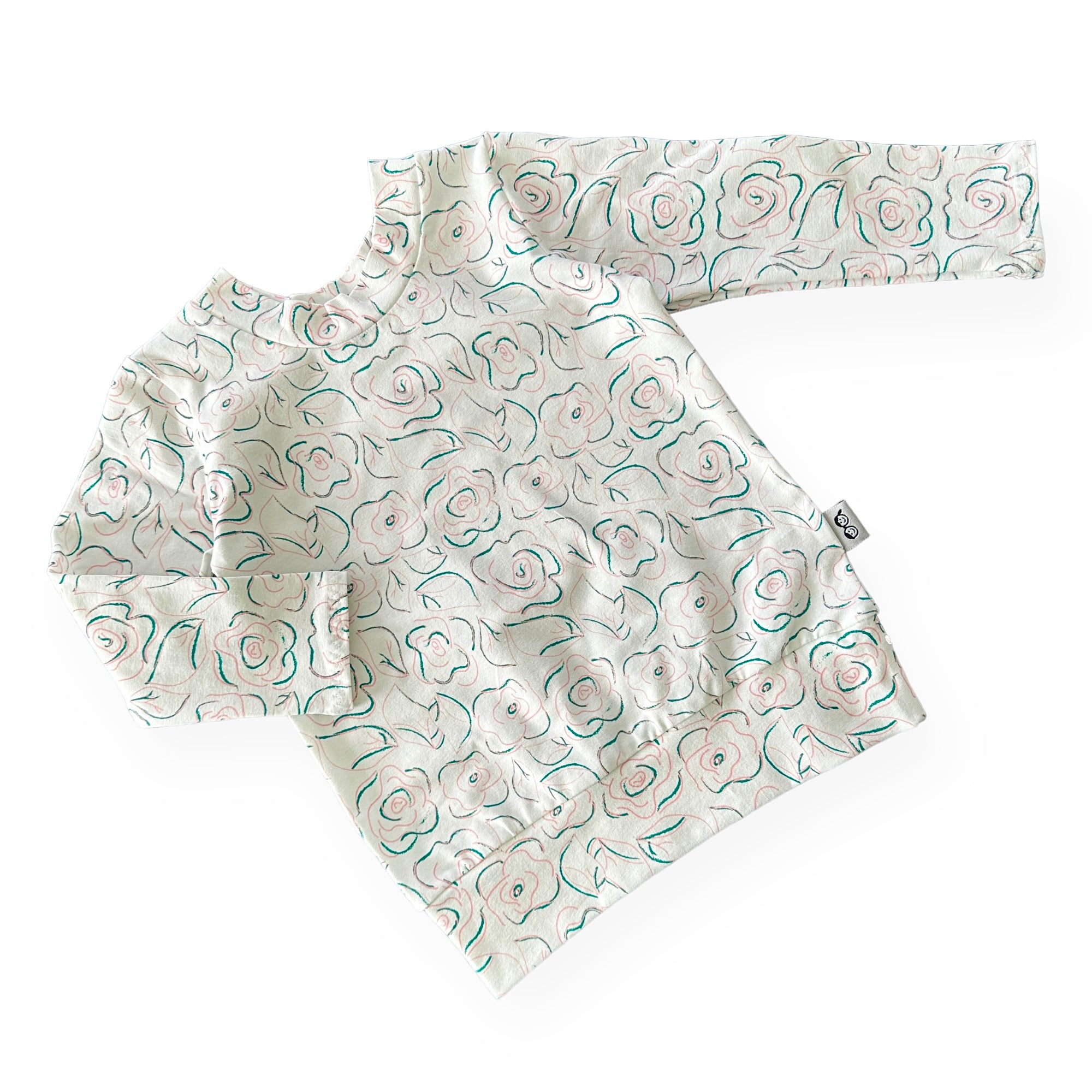 Sketched Roses Lounge Top
