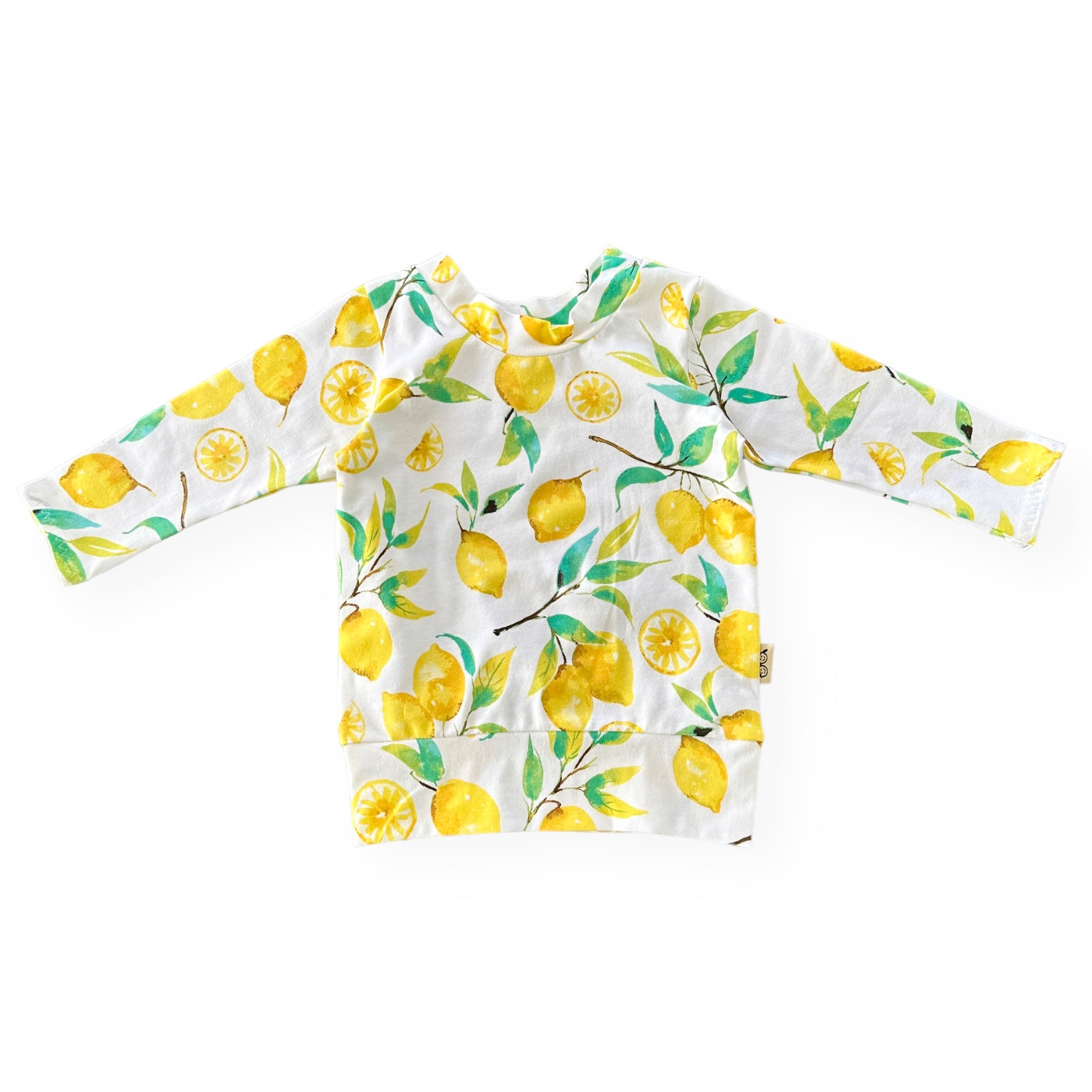 Lemons on White Lounge Top