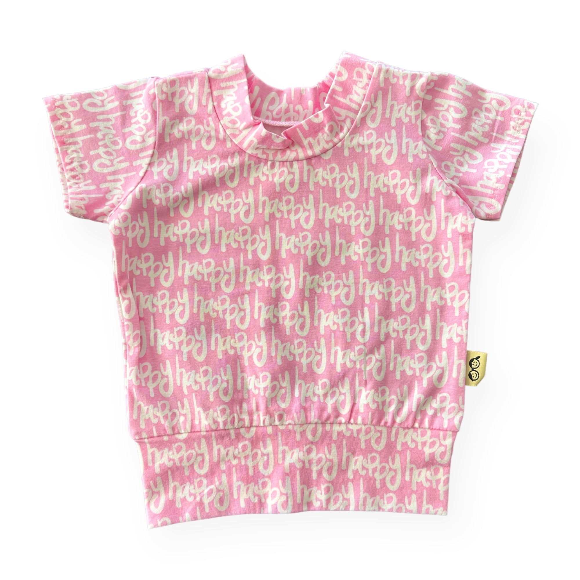 Happy Pink Biker Shorts Lounge Set