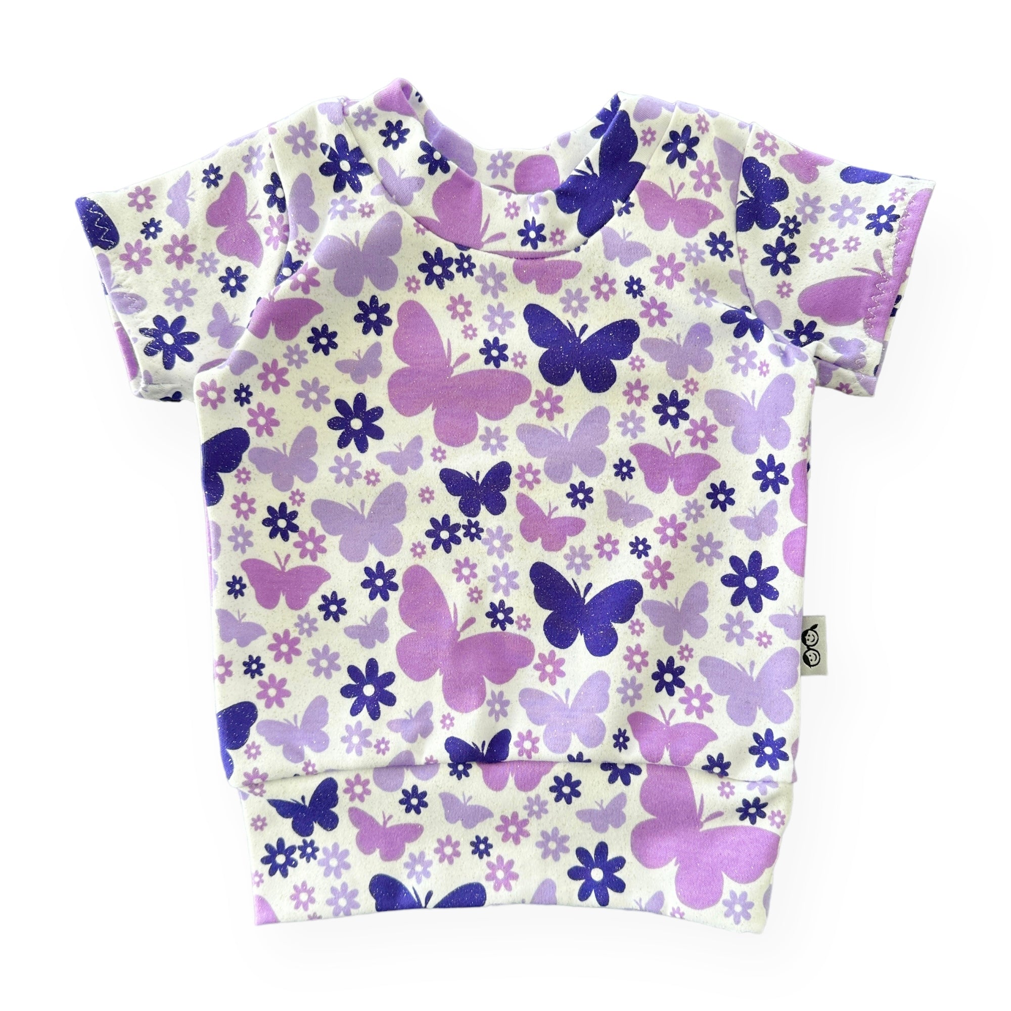 Purple Butterflies Summer Lounge Top