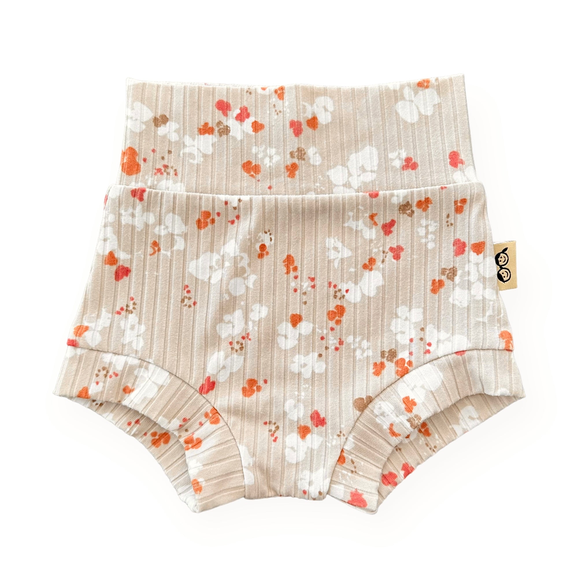 Floral Latte Ribbed Bummies and/or Headbands