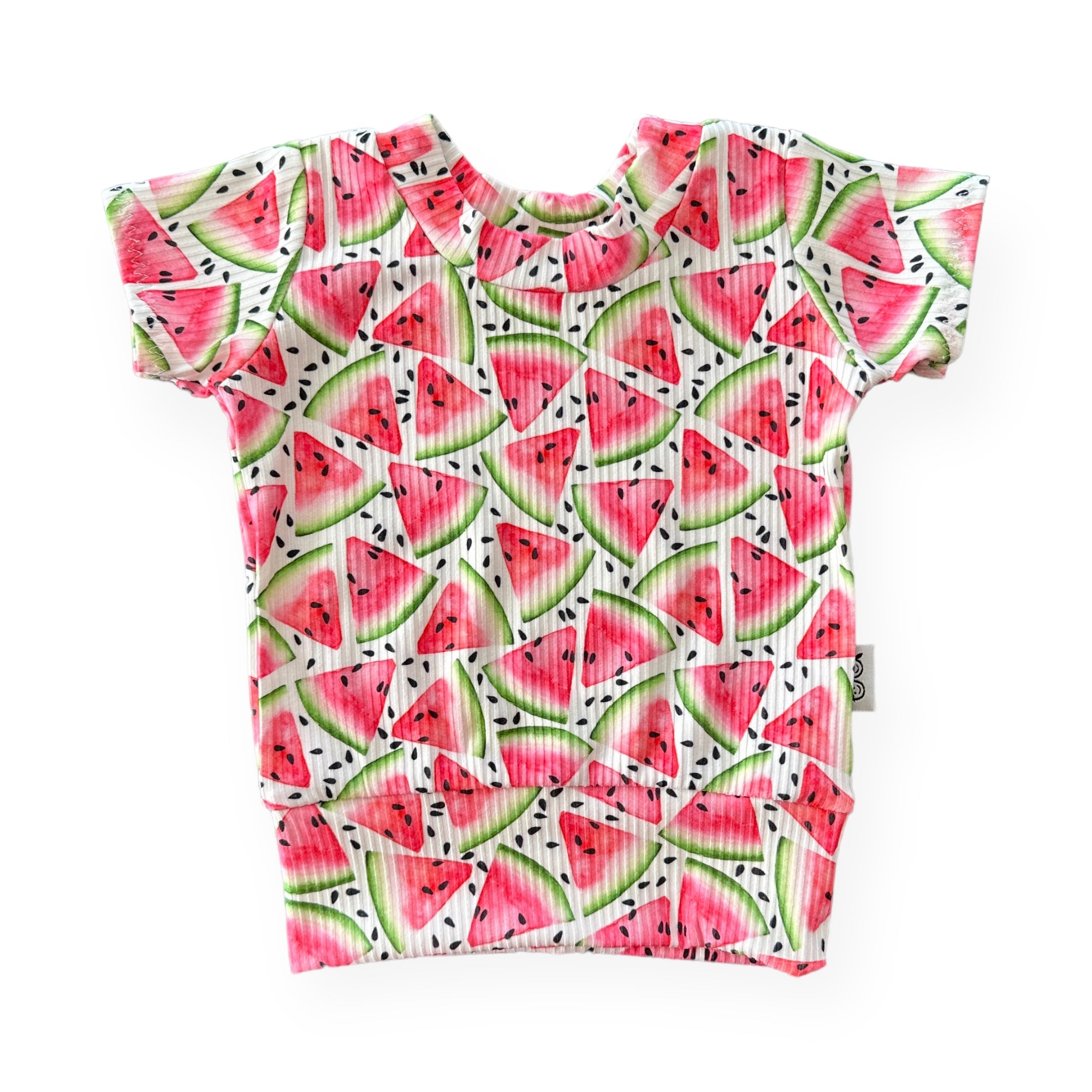 Watermelon Ribbed Biker Shorts Lounge Set