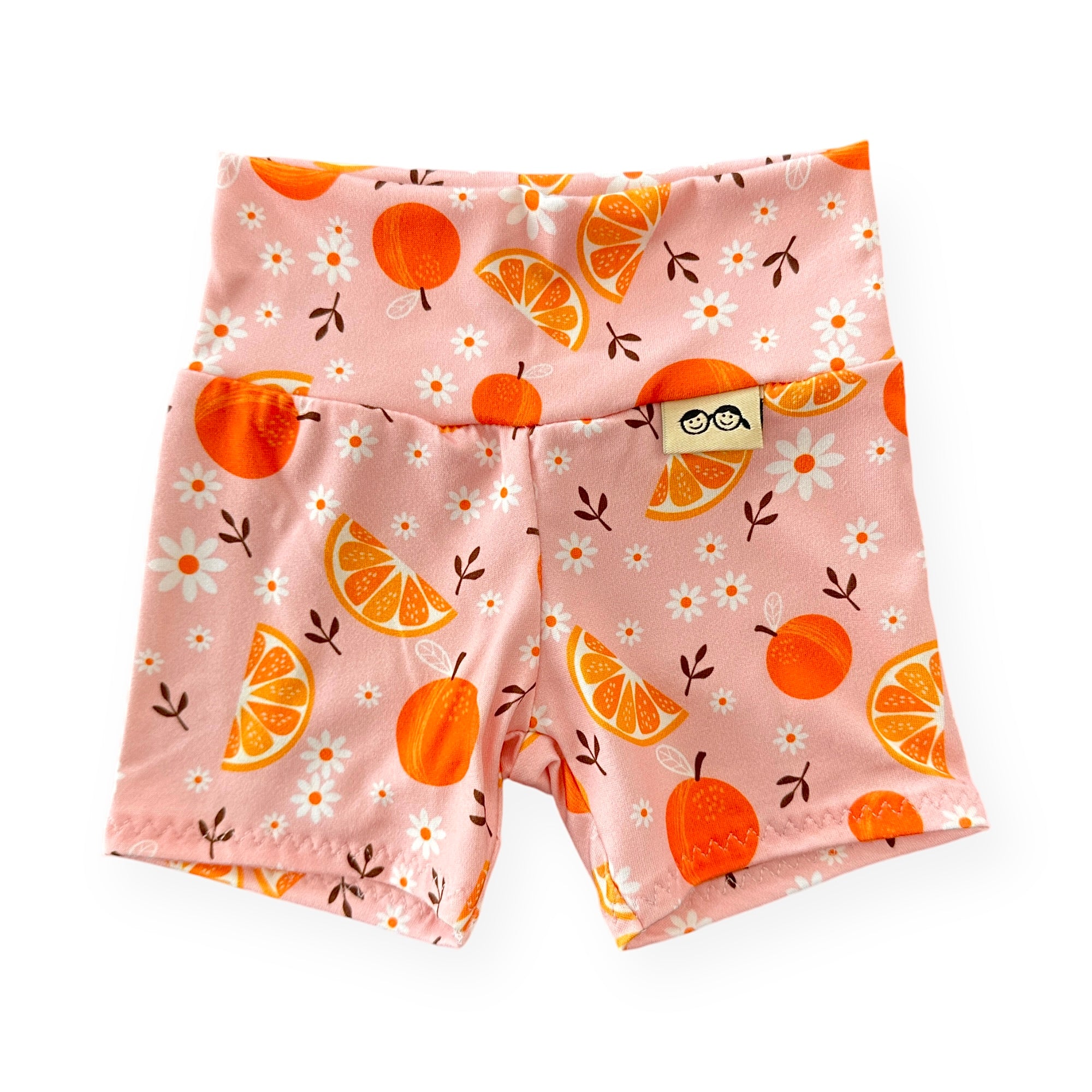 Orange Blossom Biker Shorts Lounge Set