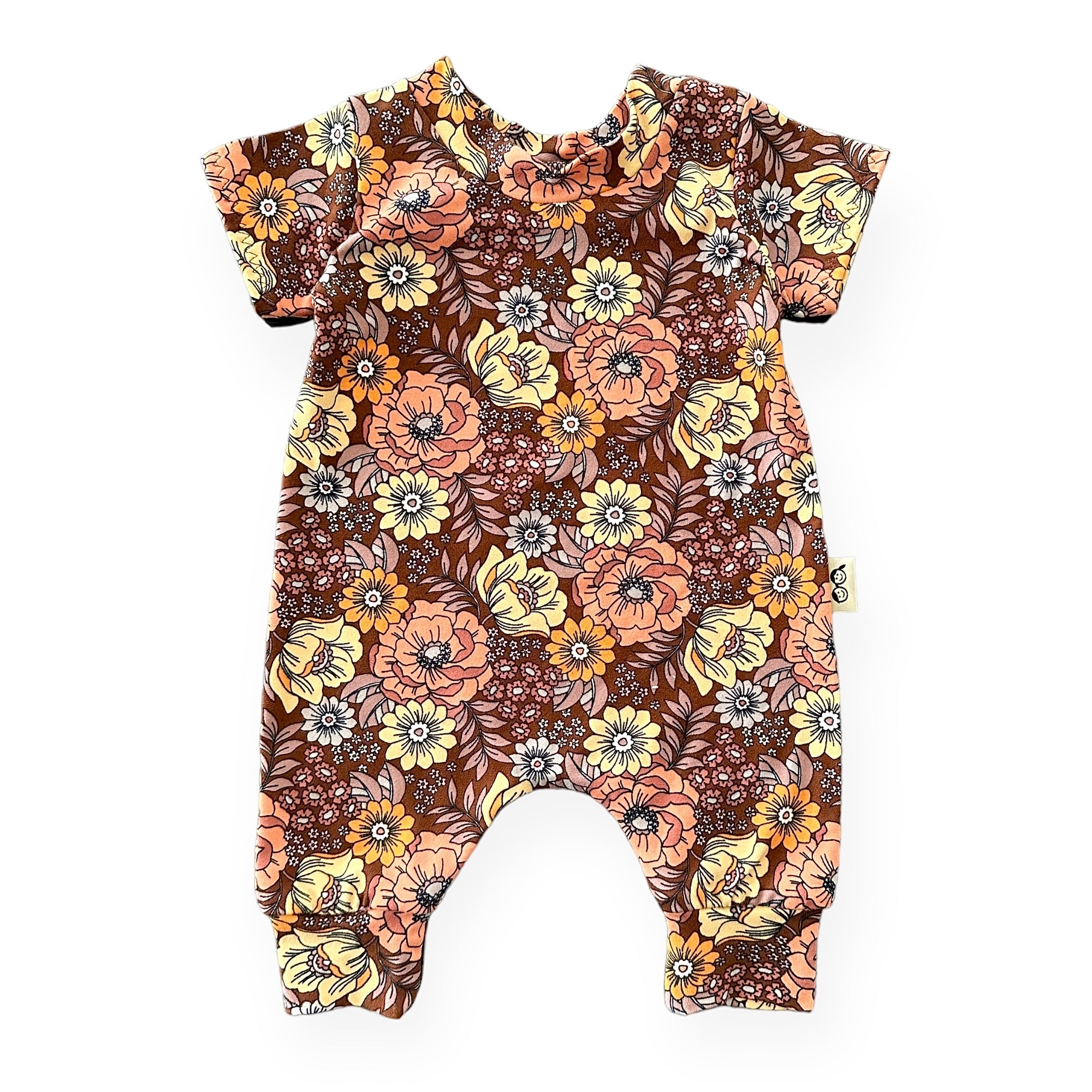 Fall Floral Harem Romper