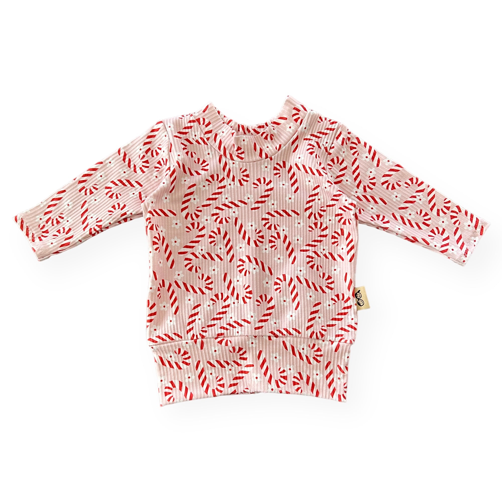 Pink Candy Canes Lounge Top