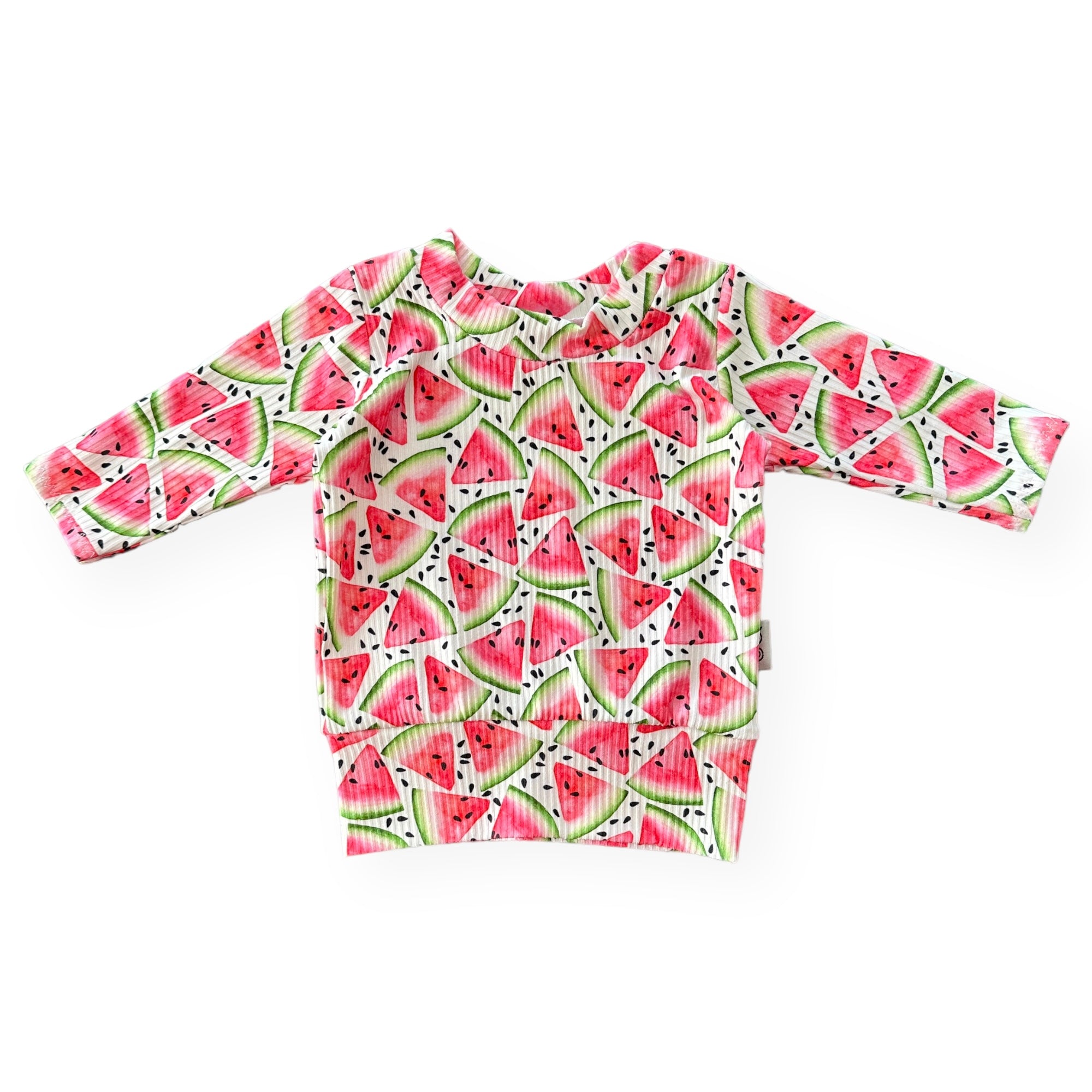 Watermelon Ribbed Lounge Top