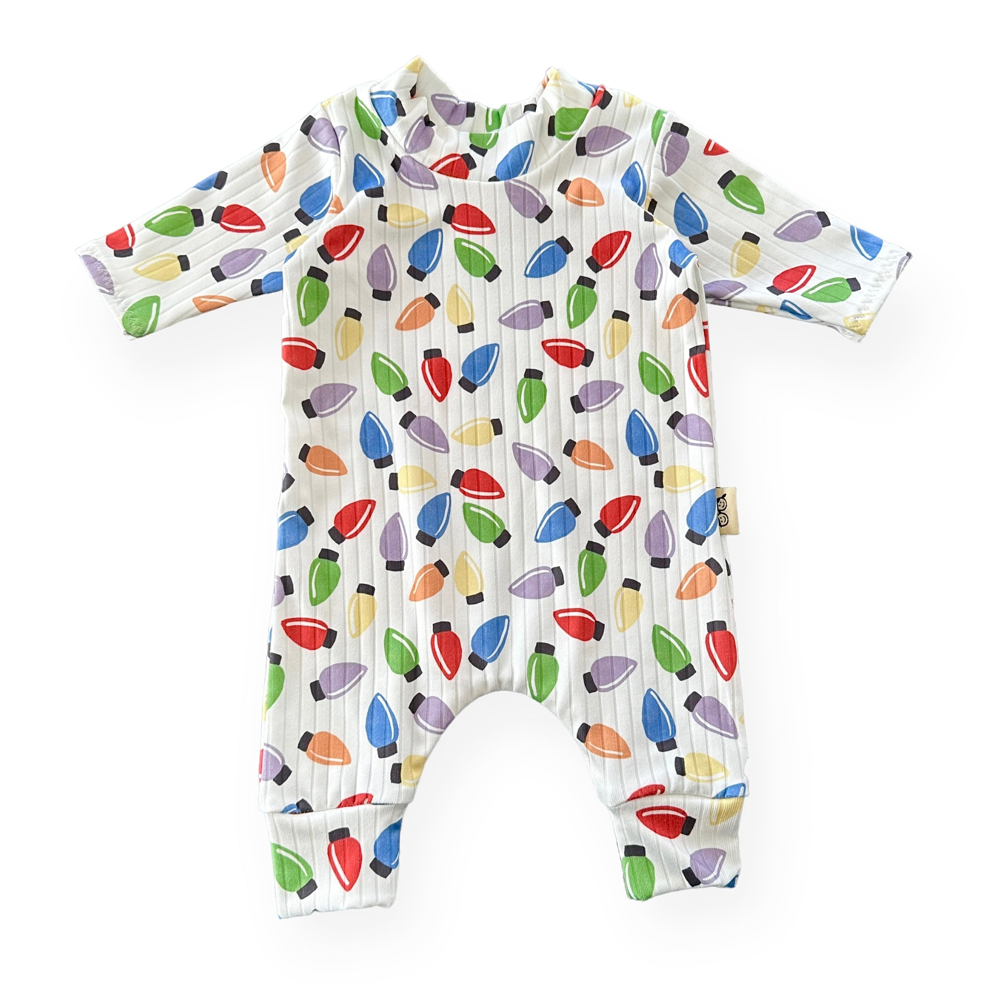 Christmas Lights Harem Romper