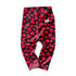 Red Hearts on Black Leggings