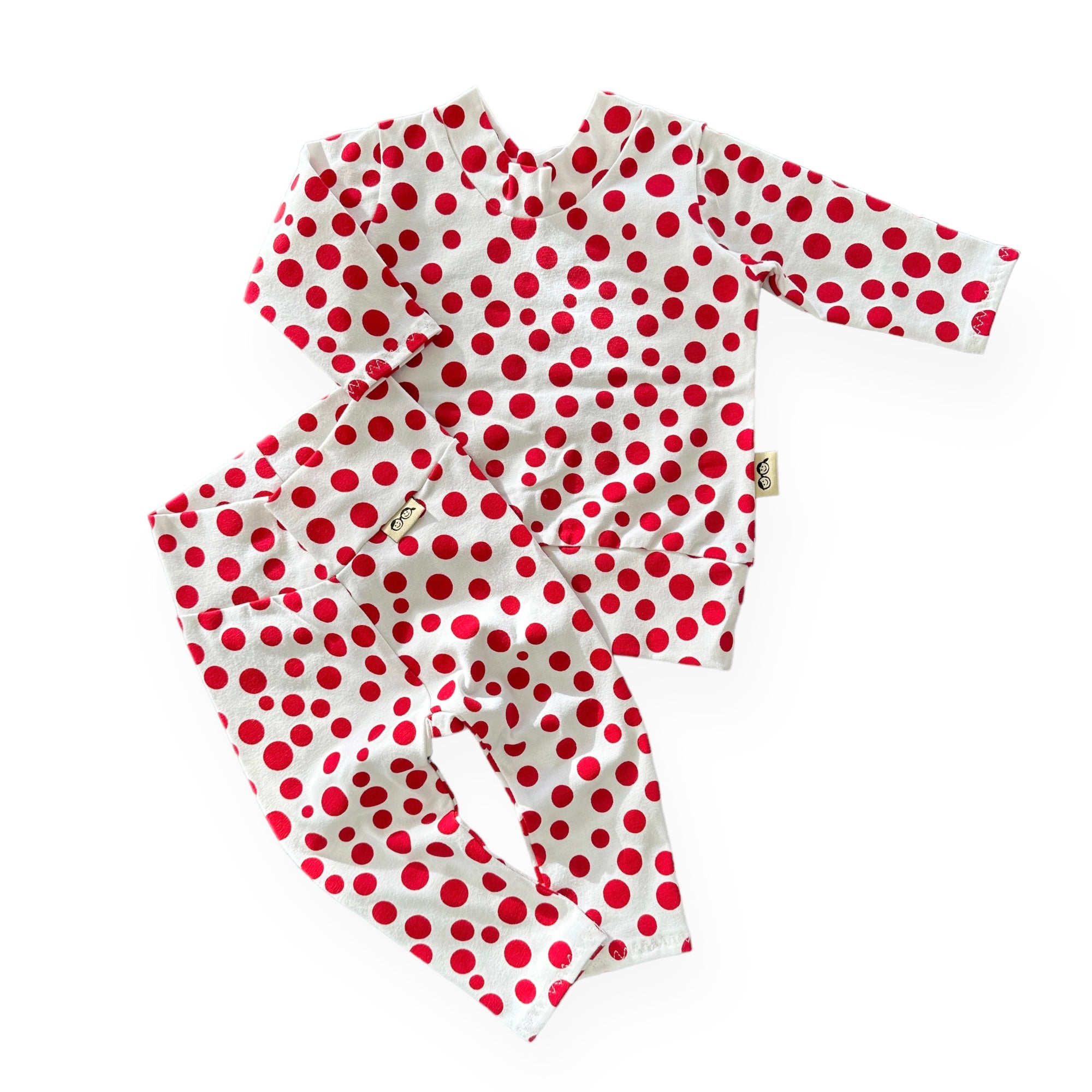 Red White Polka Dots Lounge Set