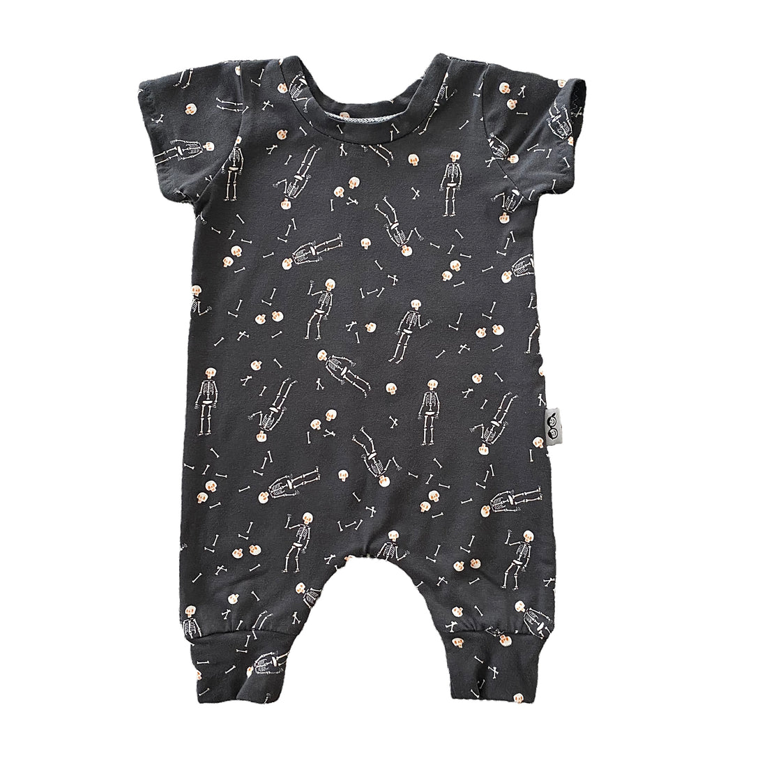 Skeleton Halloween Harem Romper