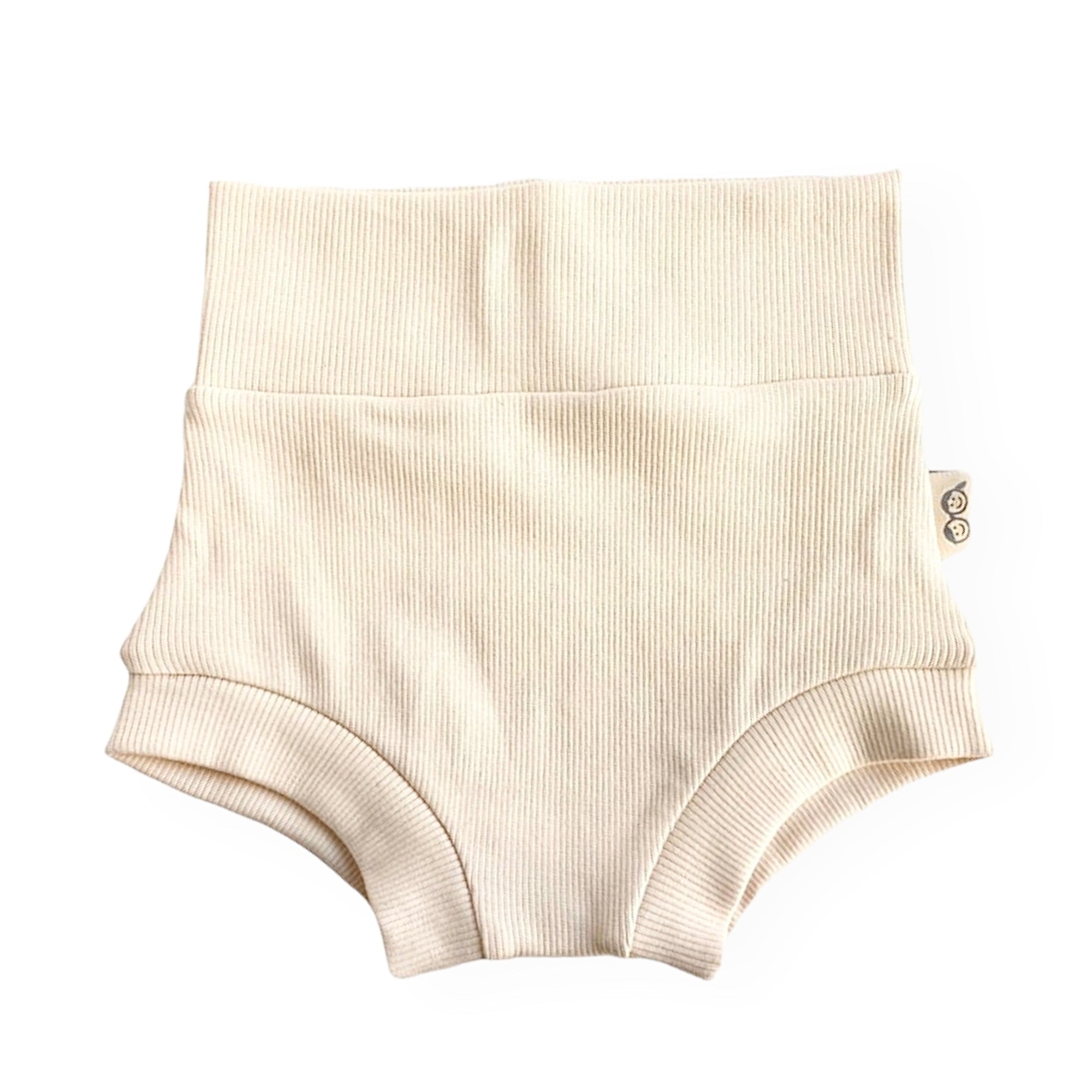Cream Ribbed Bummies