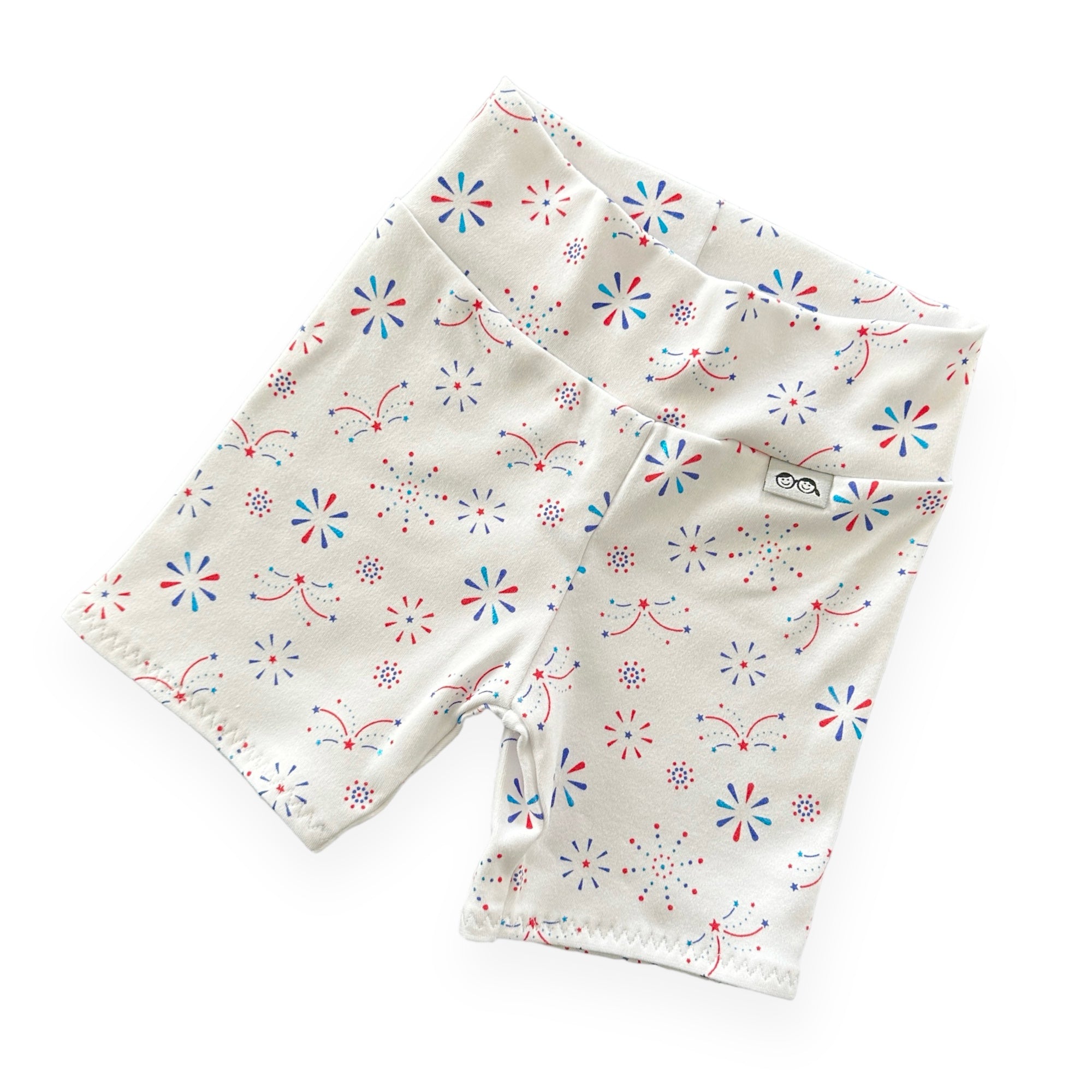 USA Fireworks Biker Shorts