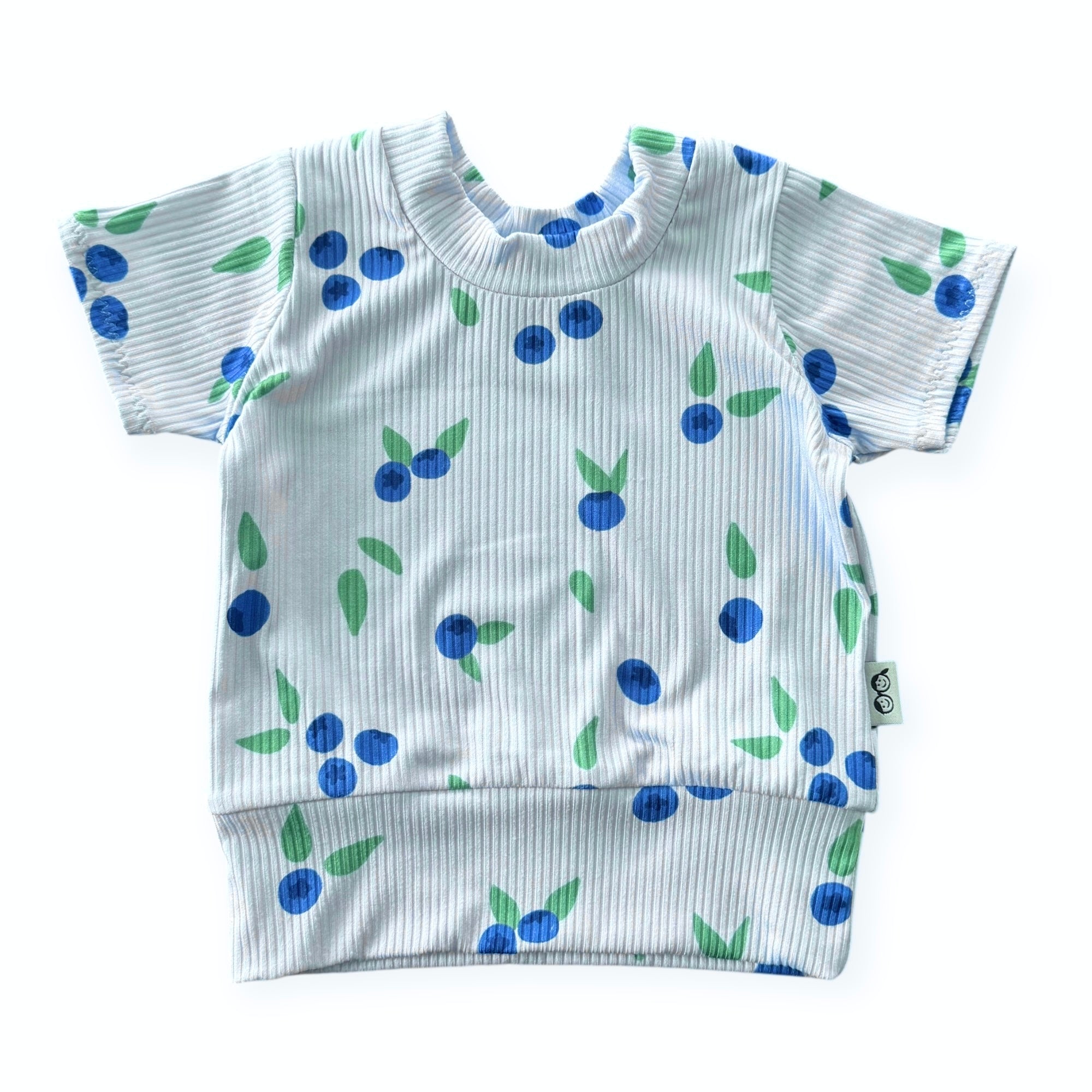 Blueberry Breeze Ribbed Summer Lounge Set