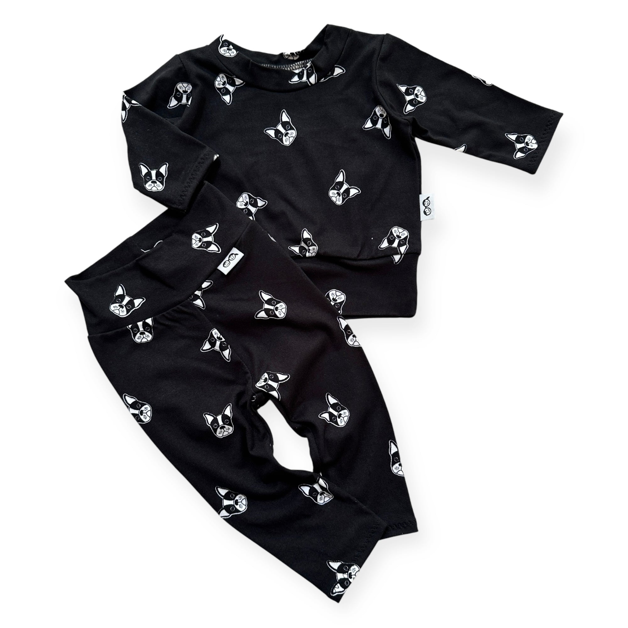 Black French Bulldog Lounge Set