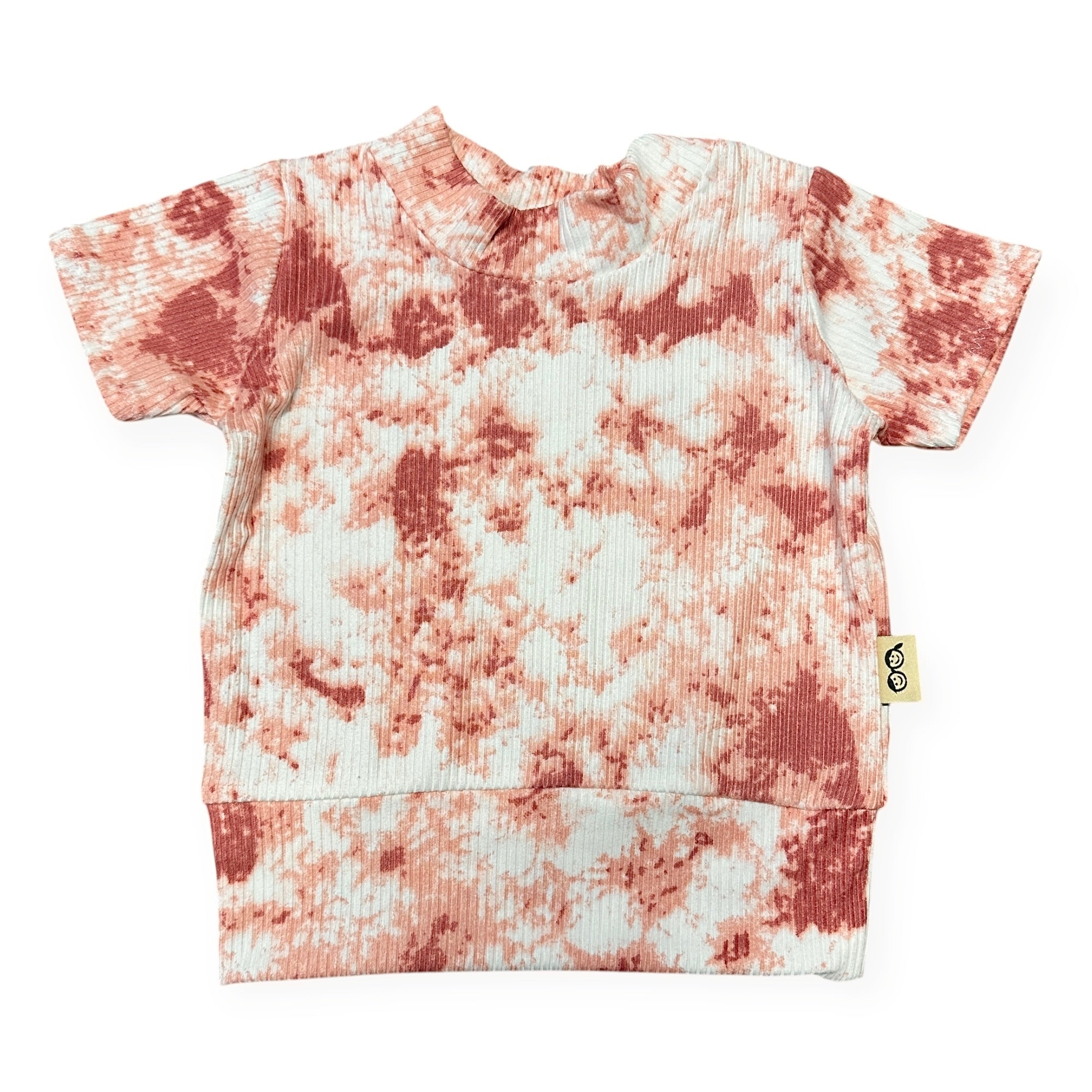 Rose Tie Dye Ribbed Summer Lounge Set