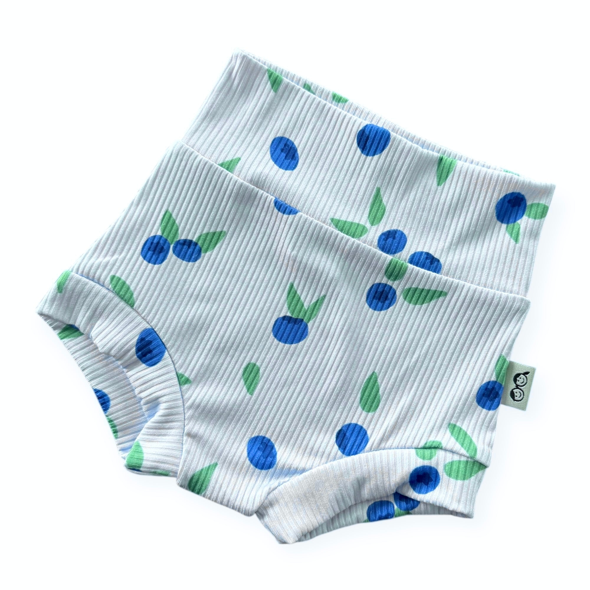 Blueberry Breeze Ribbed Bummies & Biker Shorts