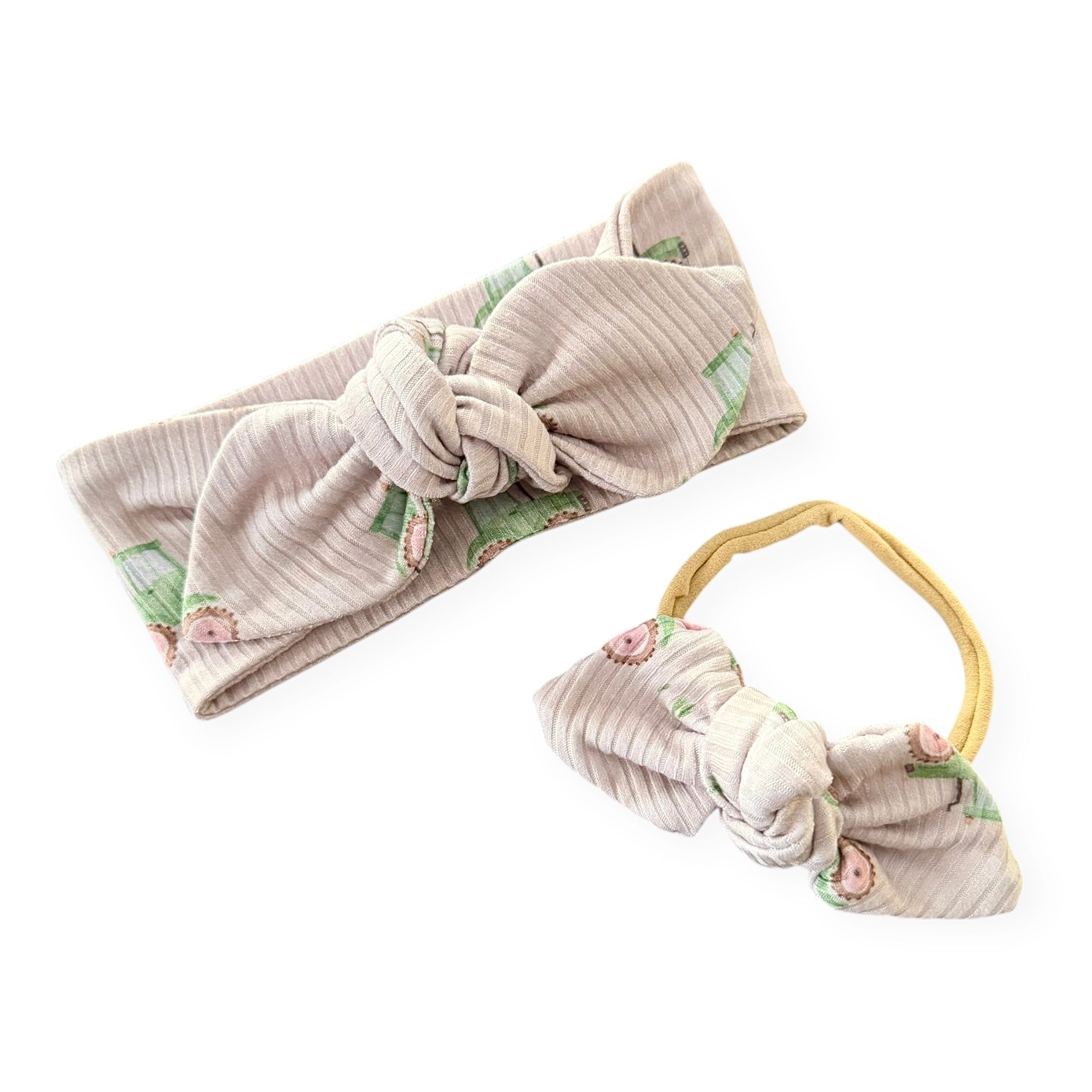 Country Roads Tractor Ribbed Headbands