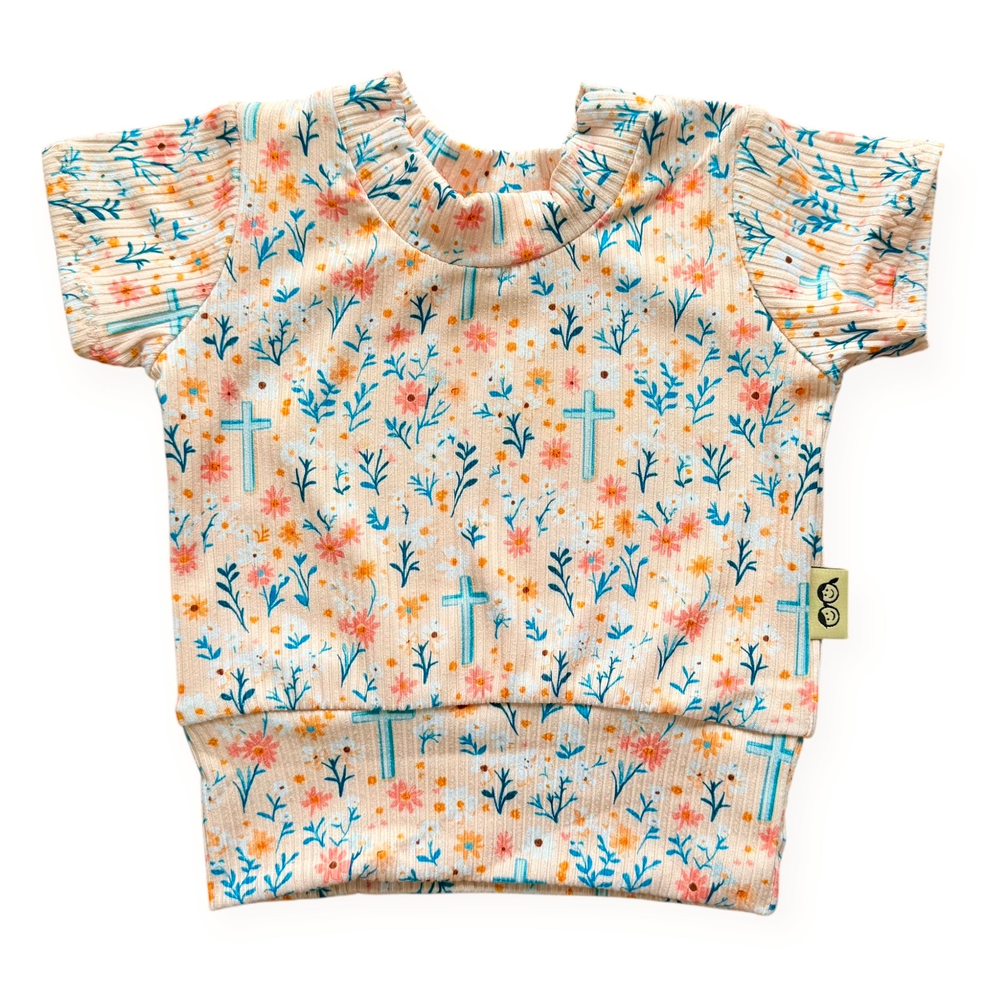 Wildflower Faith Ribbed Top - Short, Long or Sleeveless