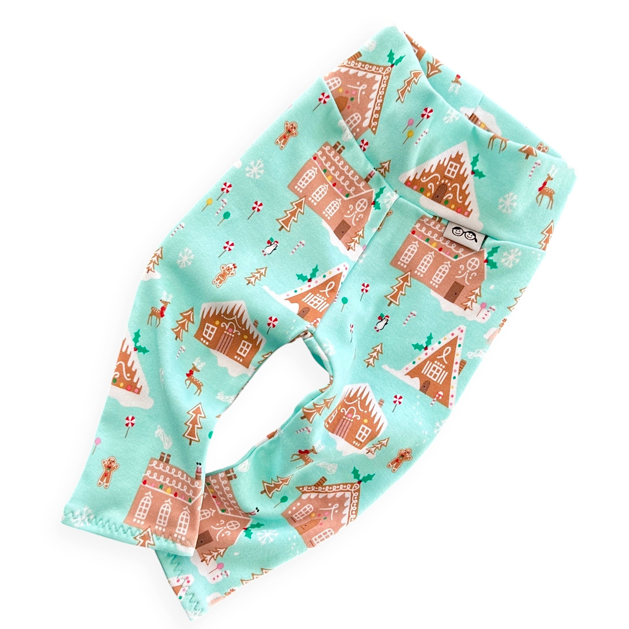 Mint Gingerbread Village Leggings
