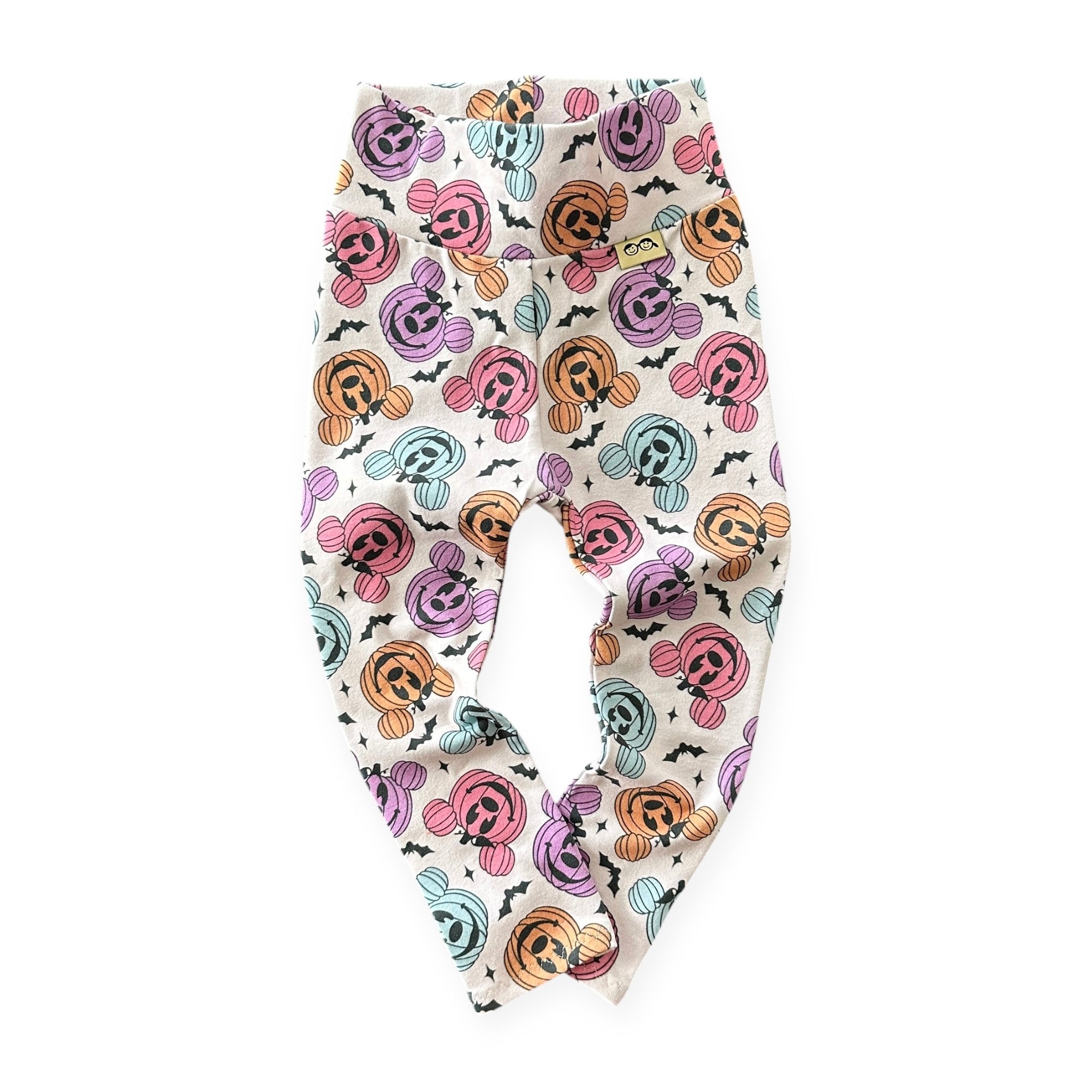 Baby Leggings with Halloween-themed design on a white background