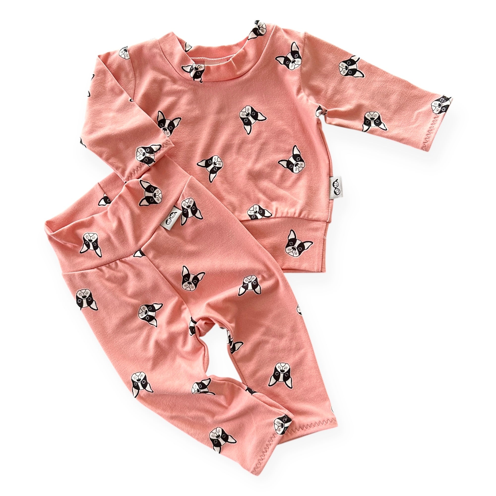 Peach French Bulldog Lounge Set