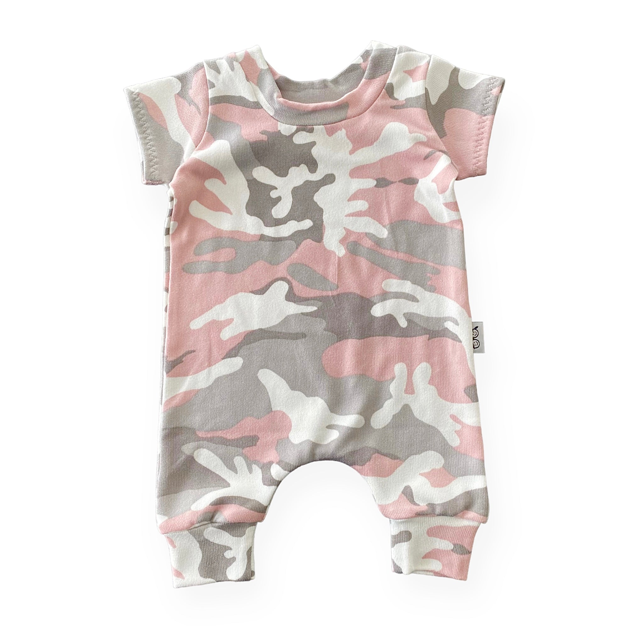 Pink Camo Harem Romper