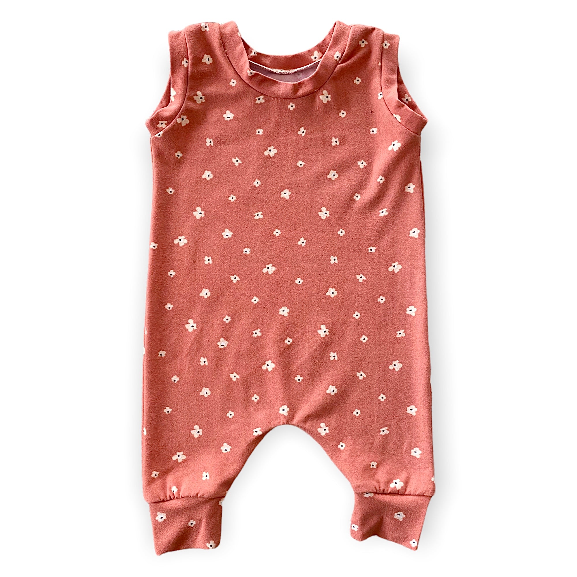 Poppies on Mauve Harem Romper
