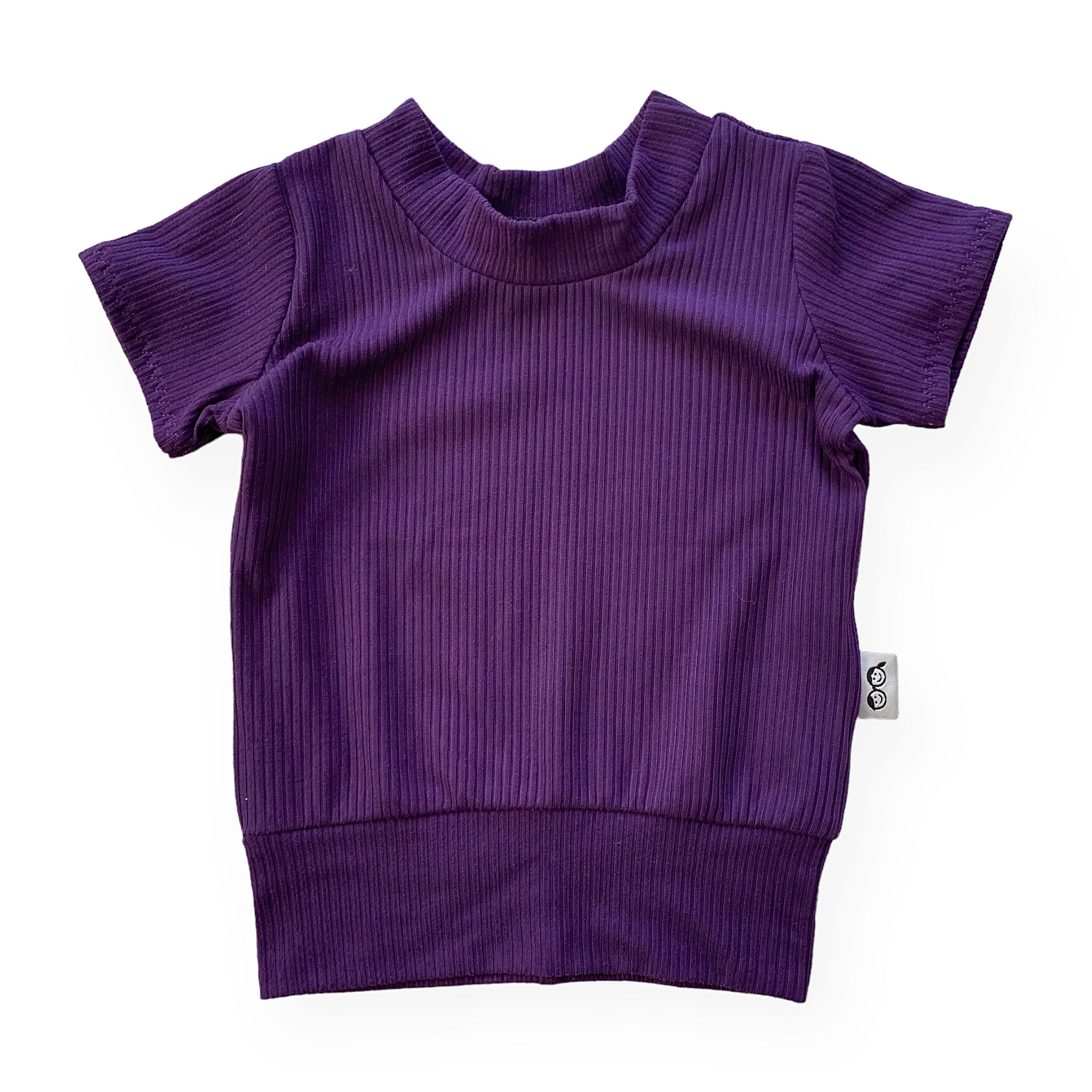 Purple Ribbed Summer Lounge Set