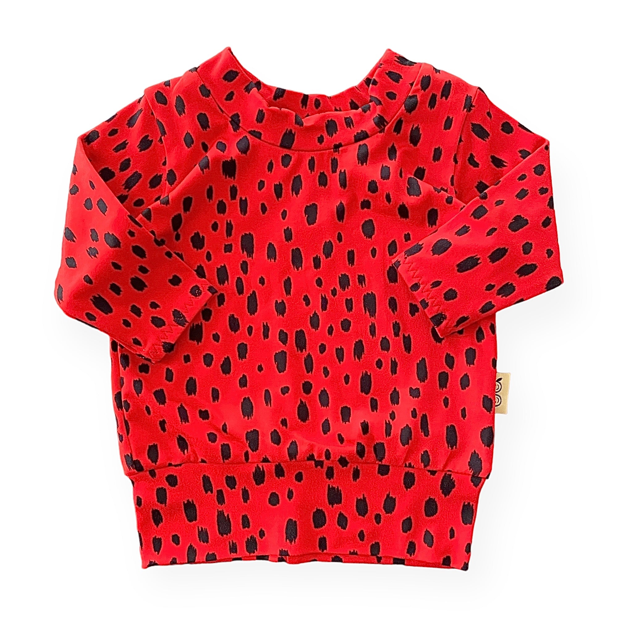 Red Brush Spots Lounge Set