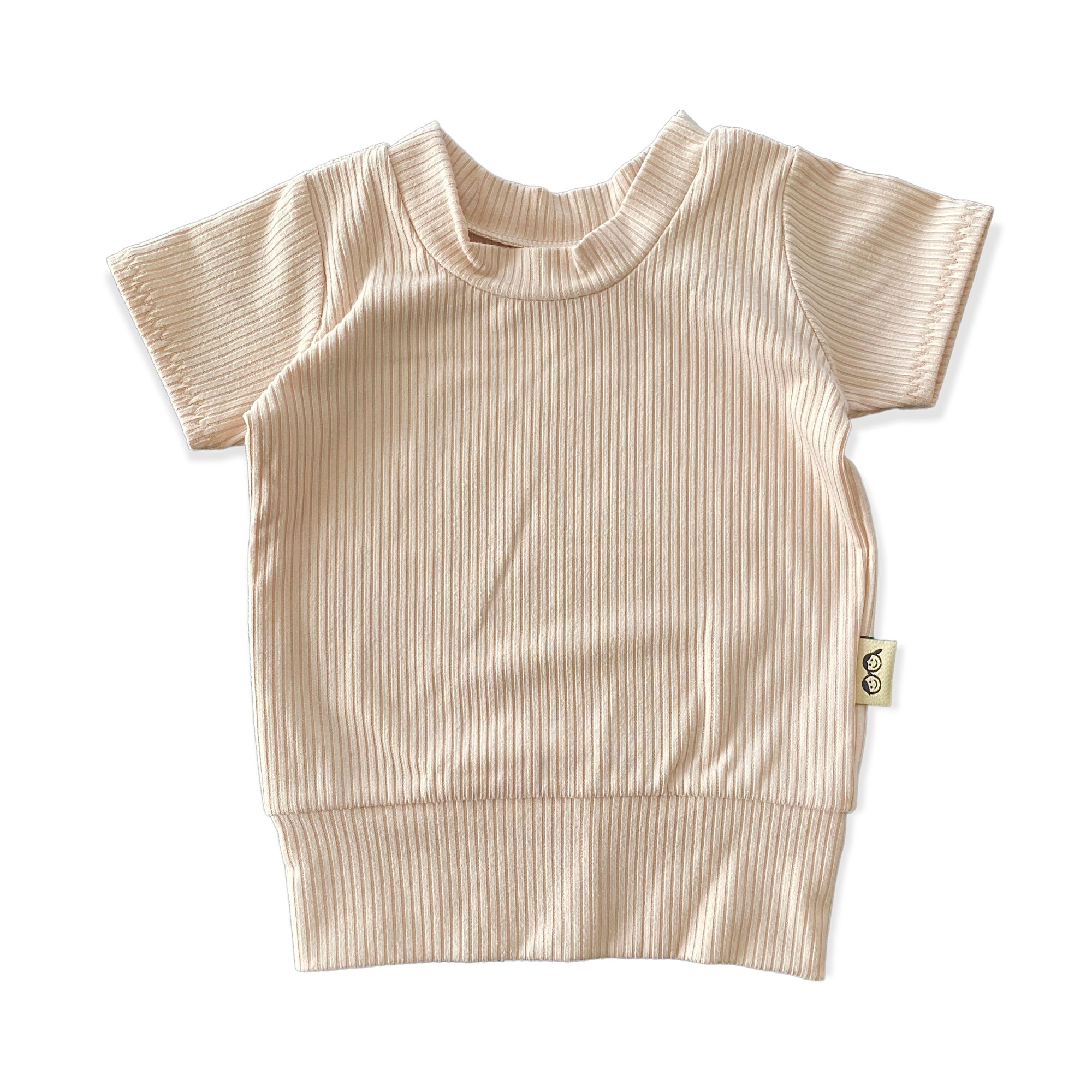 Sand Ribbed Summer Lounge Top