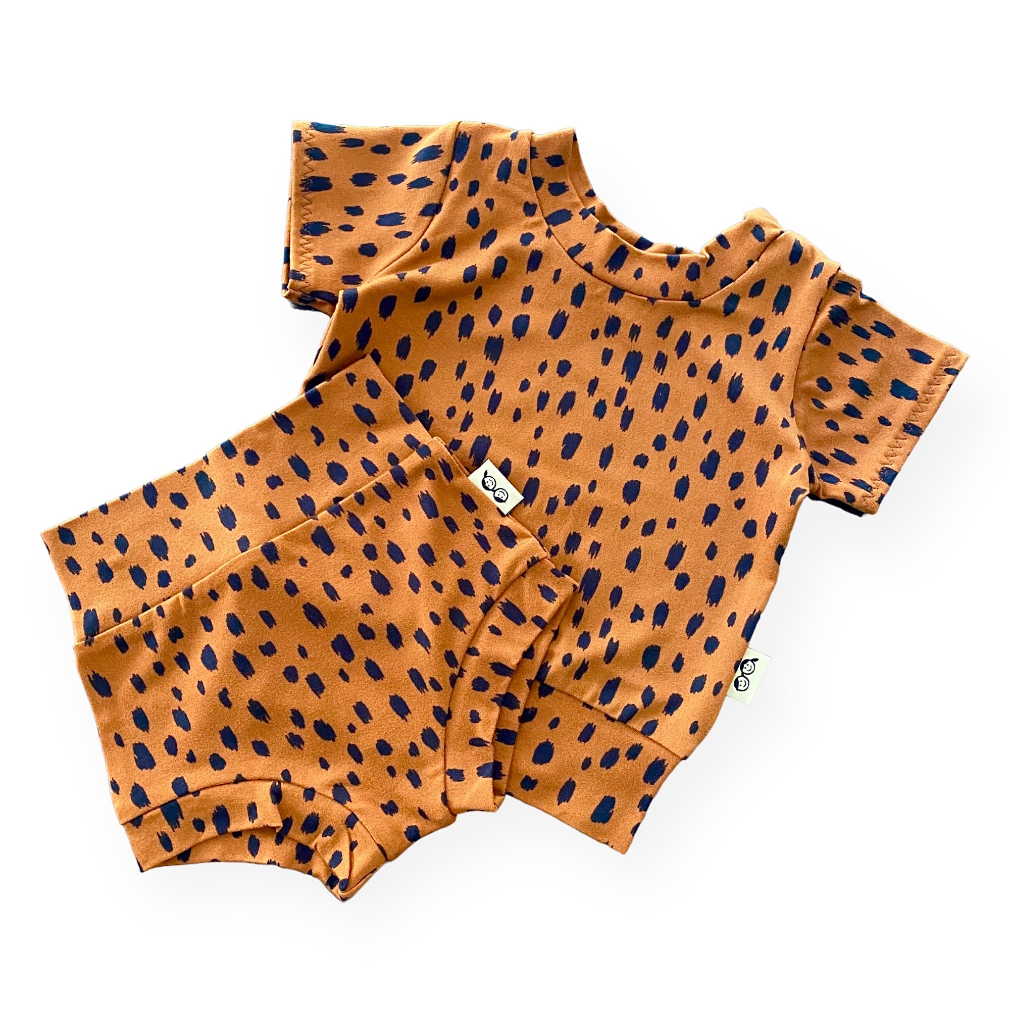 Tan Brush Spots Summer Lounge Set