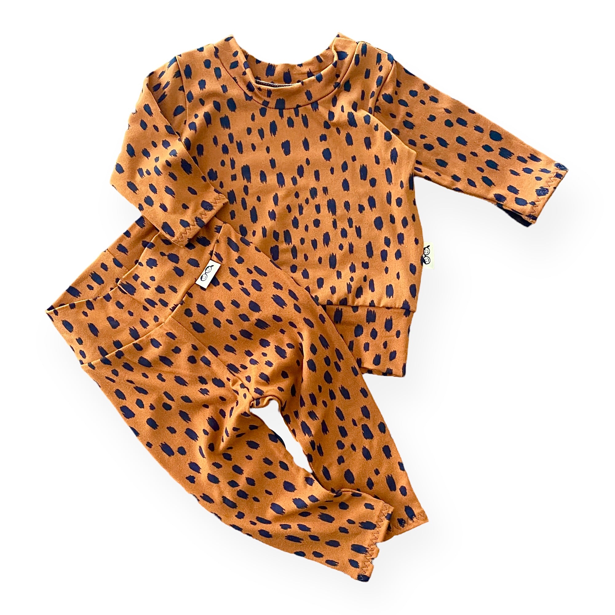 Tan Brush Spots Lounge Set