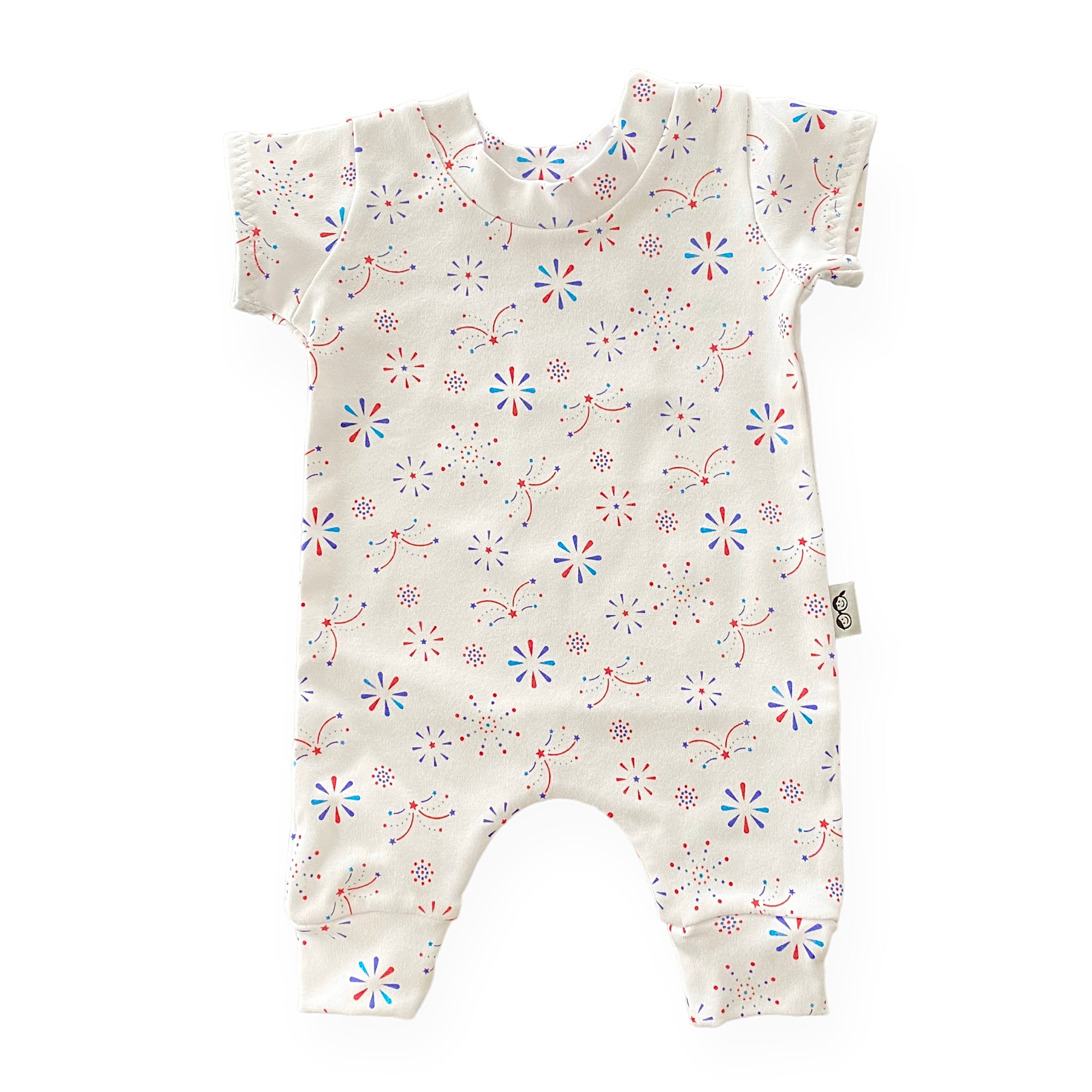 USA Fireworks Harem Romper