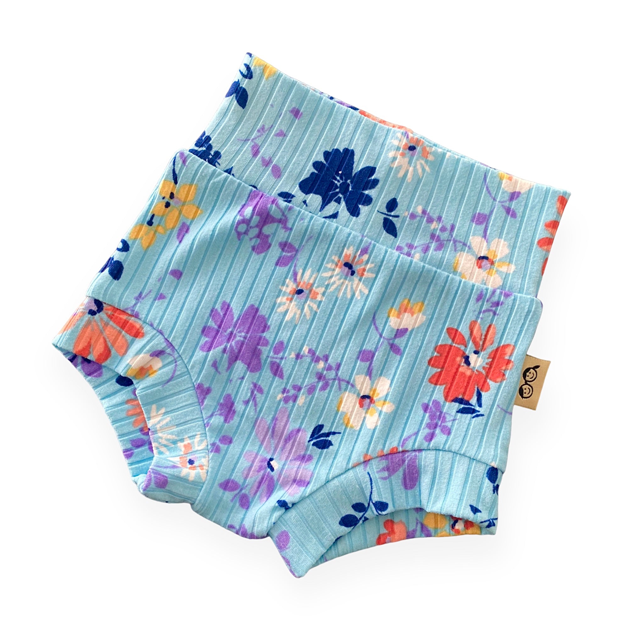 Watercolor Summer Ribbed Bummies