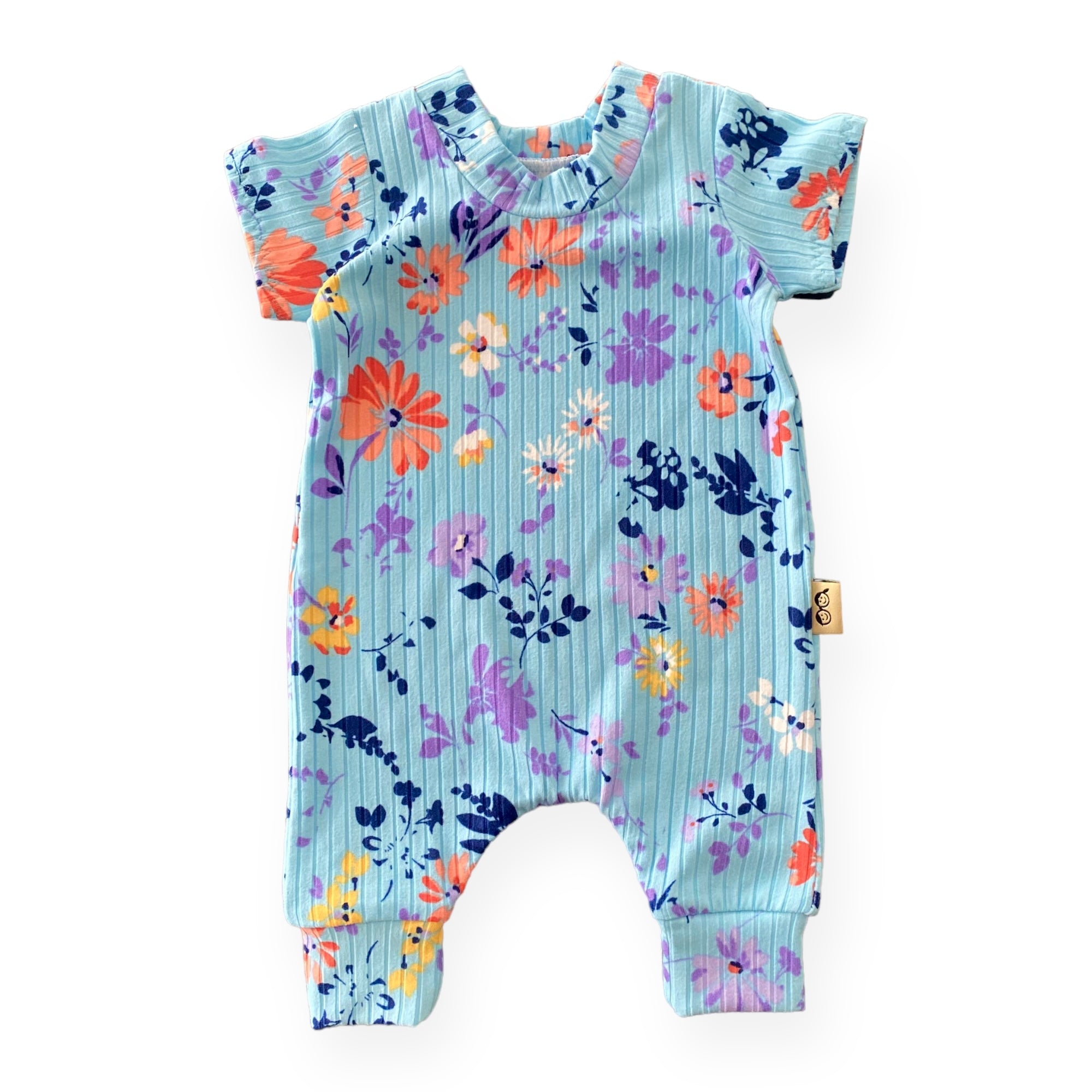 Watercolor Summer Harem Romper