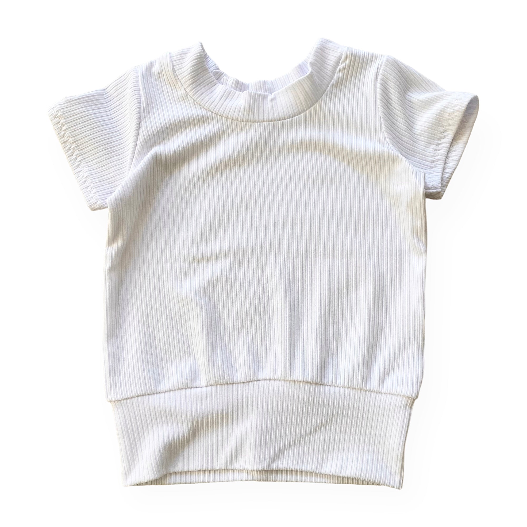 White Ribbed Summer Lounge Set