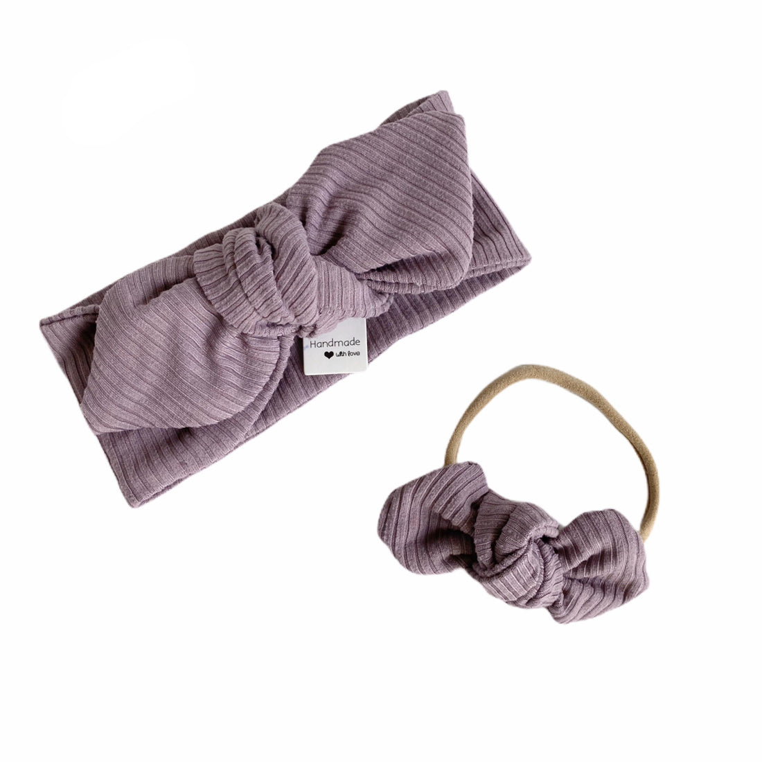 Lavender Ribbed Headbands