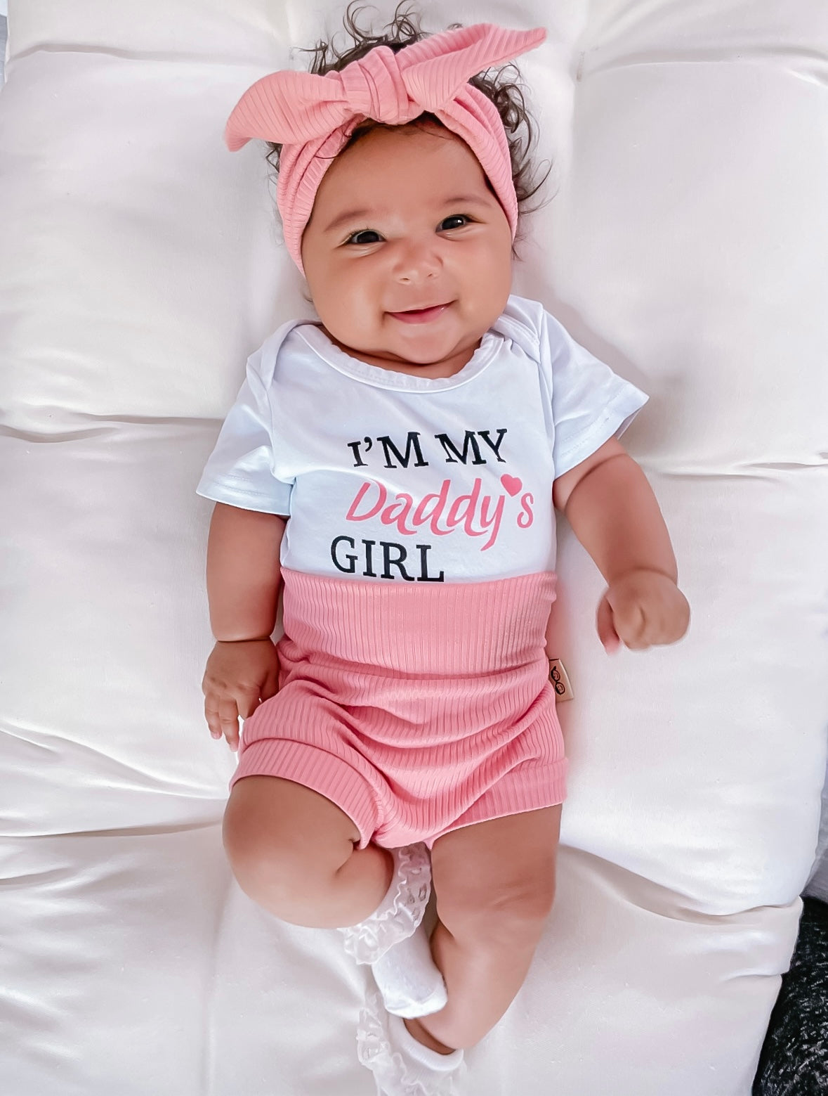 Pink Ribbed Bummies and/or Headbands