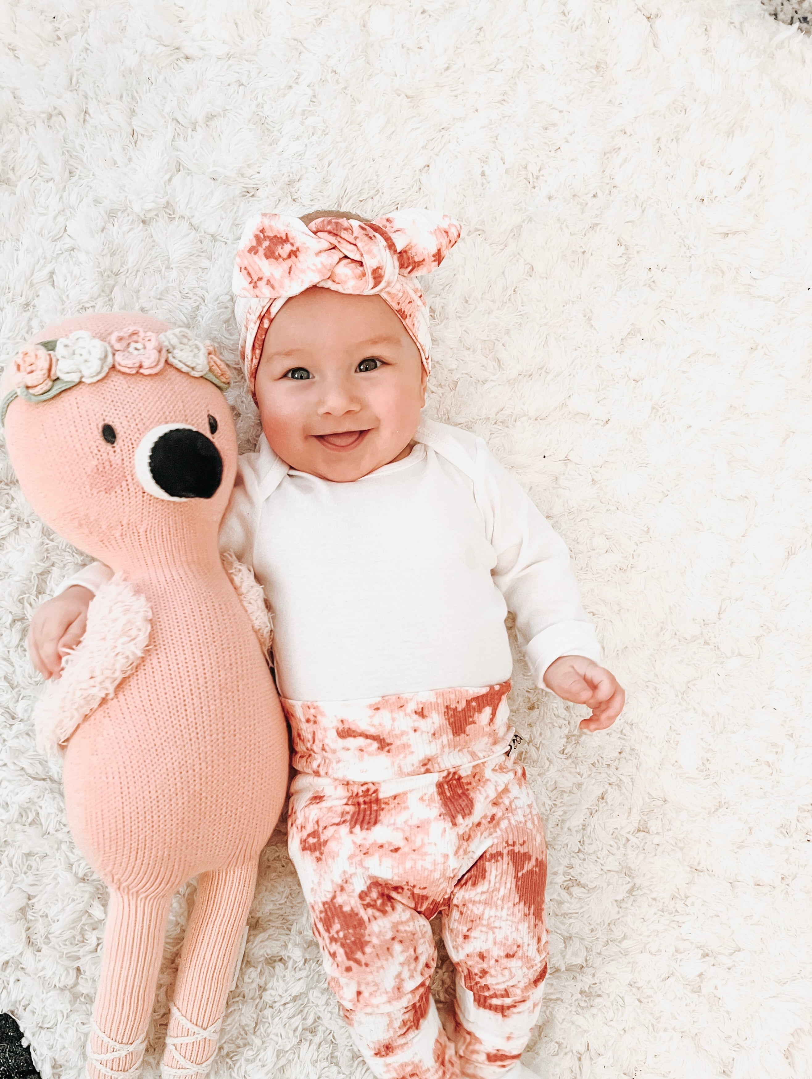 Rose Tie Dye Rib Leggings and/or Headbands