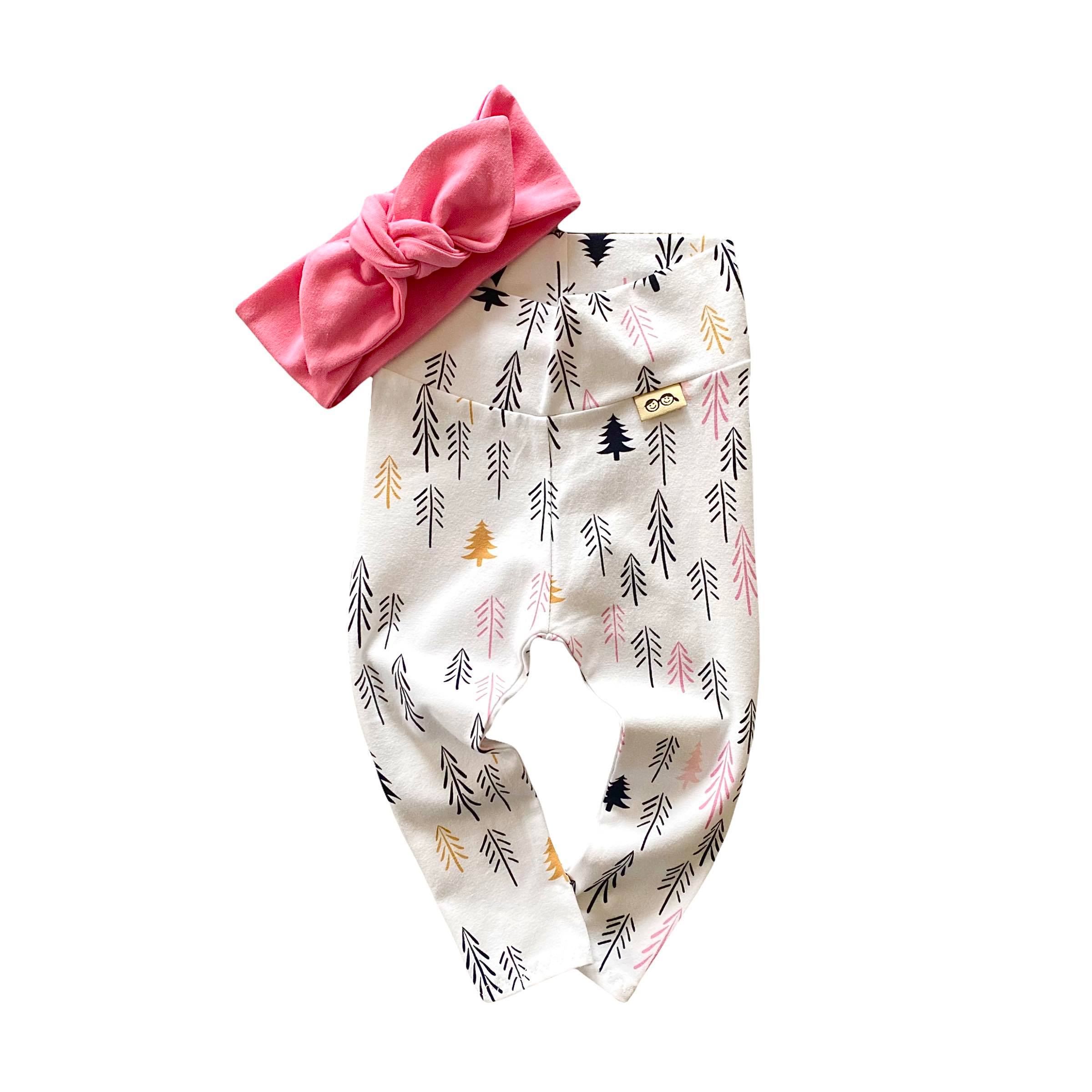 Mix and Match Loblolly Wood Leggings with Pink Headband