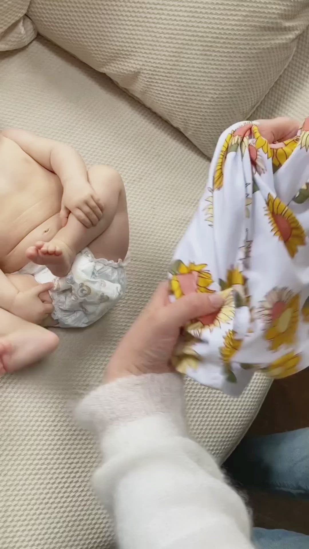 White Rib Harem Romper