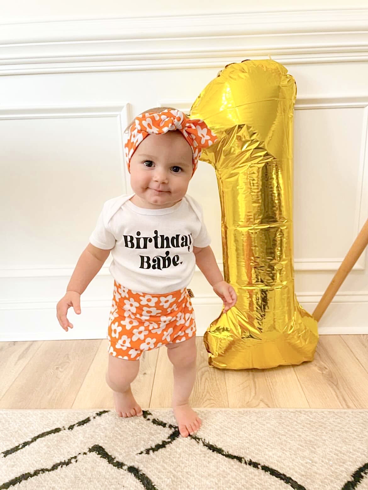 Peach Windy Flower Bummies and/or Headbands