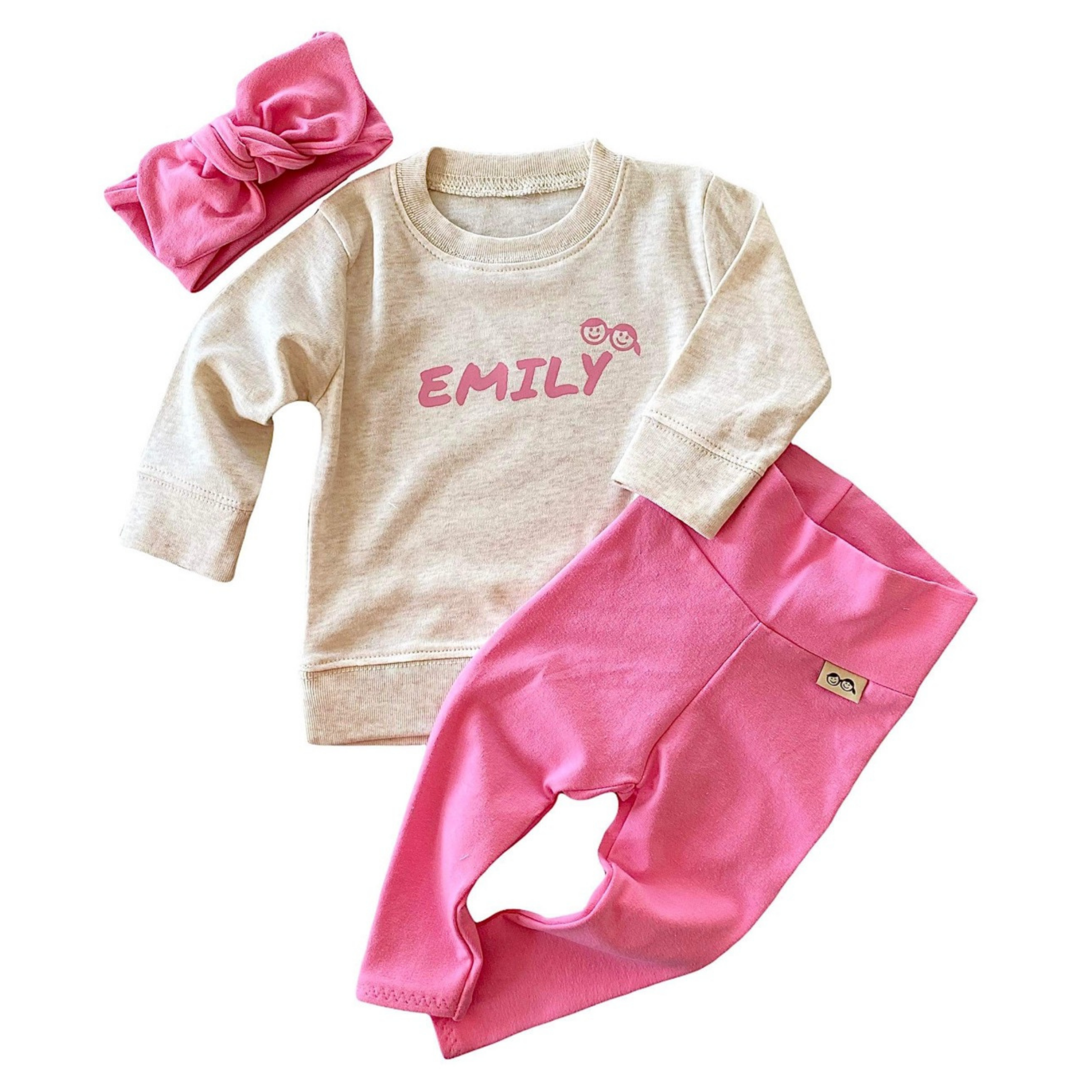 Personalized Name Pullover with Pink Font