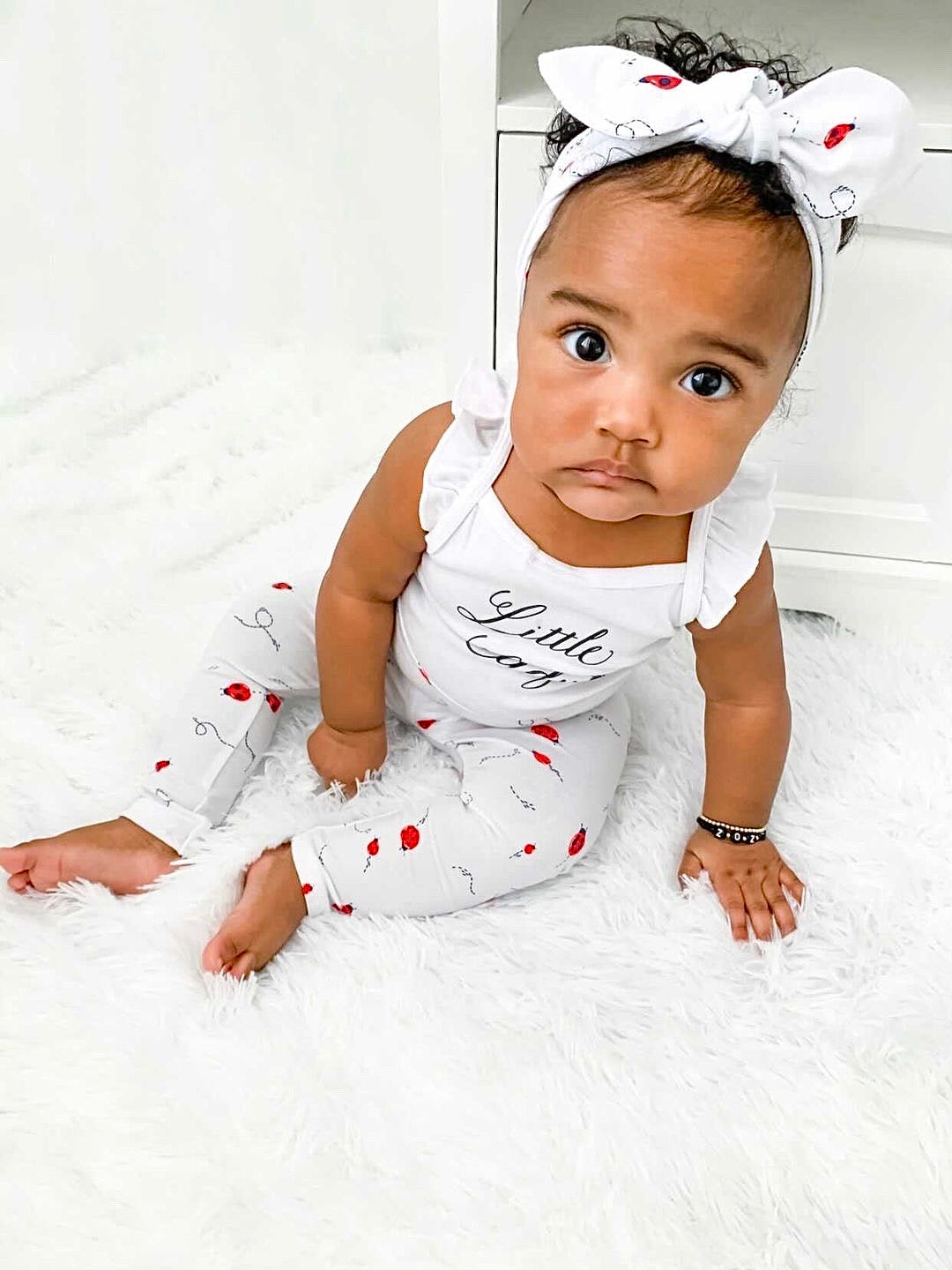 Ladybugs Leggings and Headbands