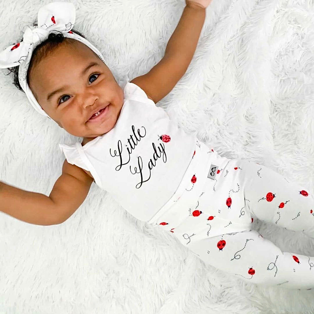 Ladybugs Leggings and Headbands
